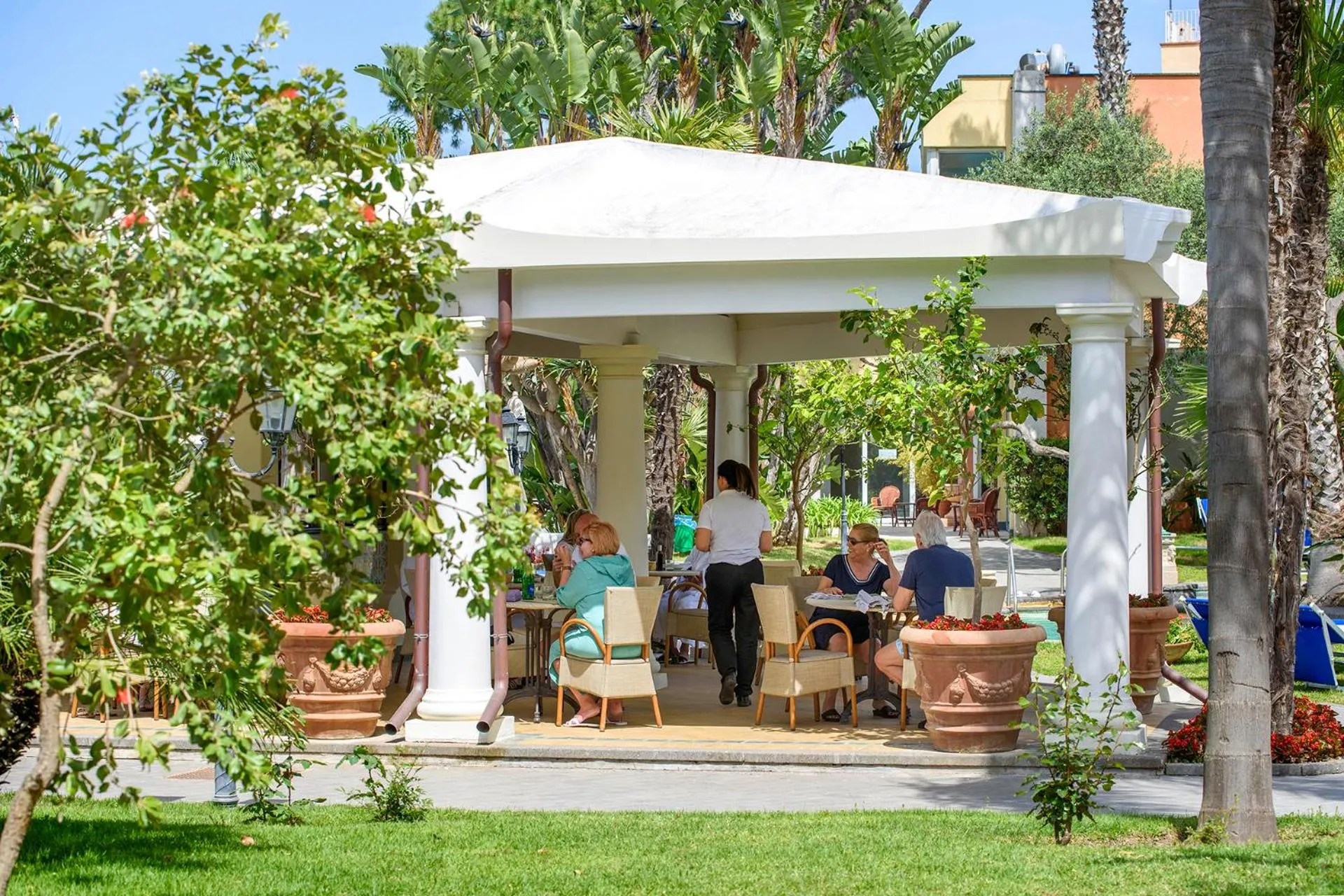 Patio in La Reginella Resort & Spa
