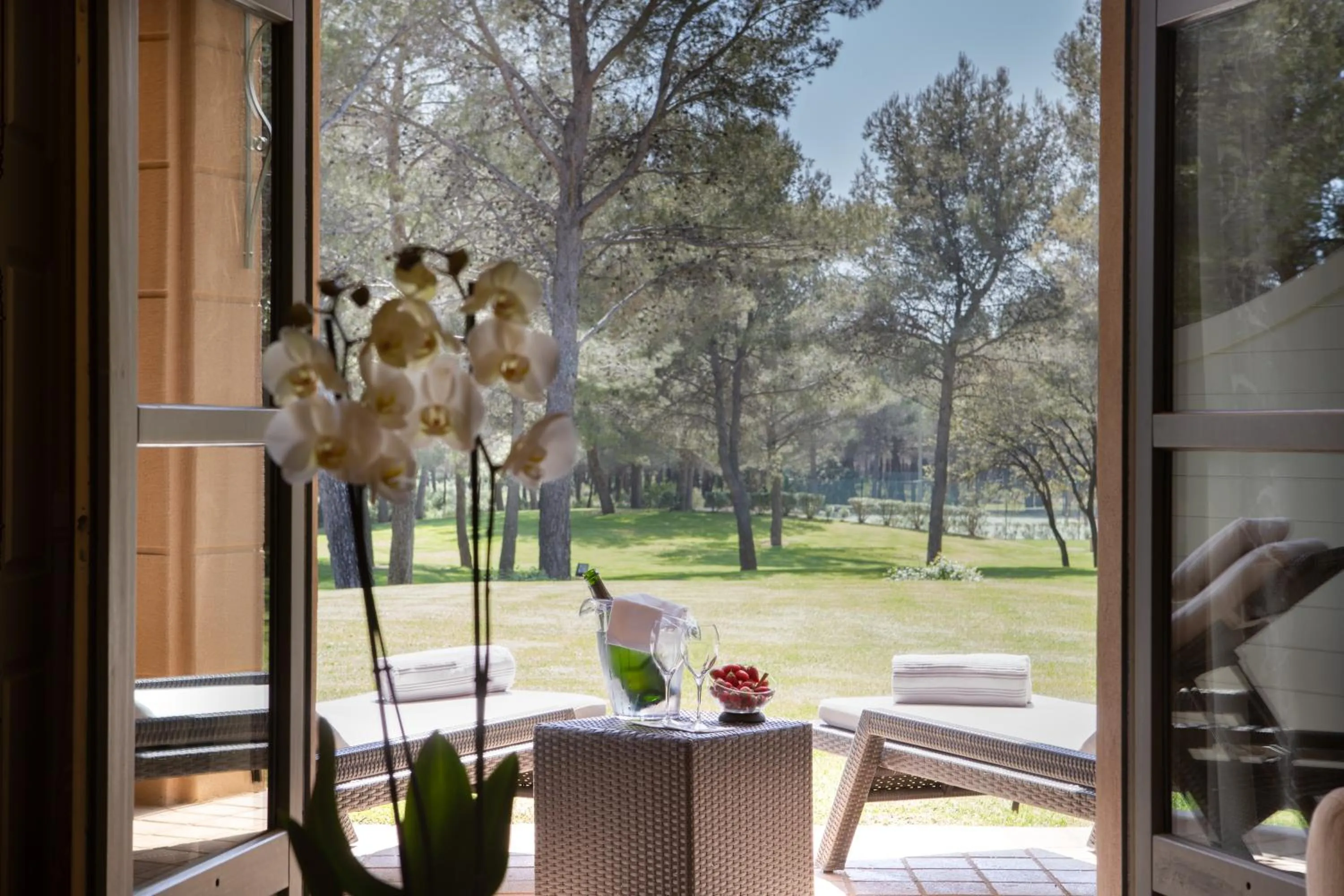 Patio in L'Hôtel & Spa du Castellet