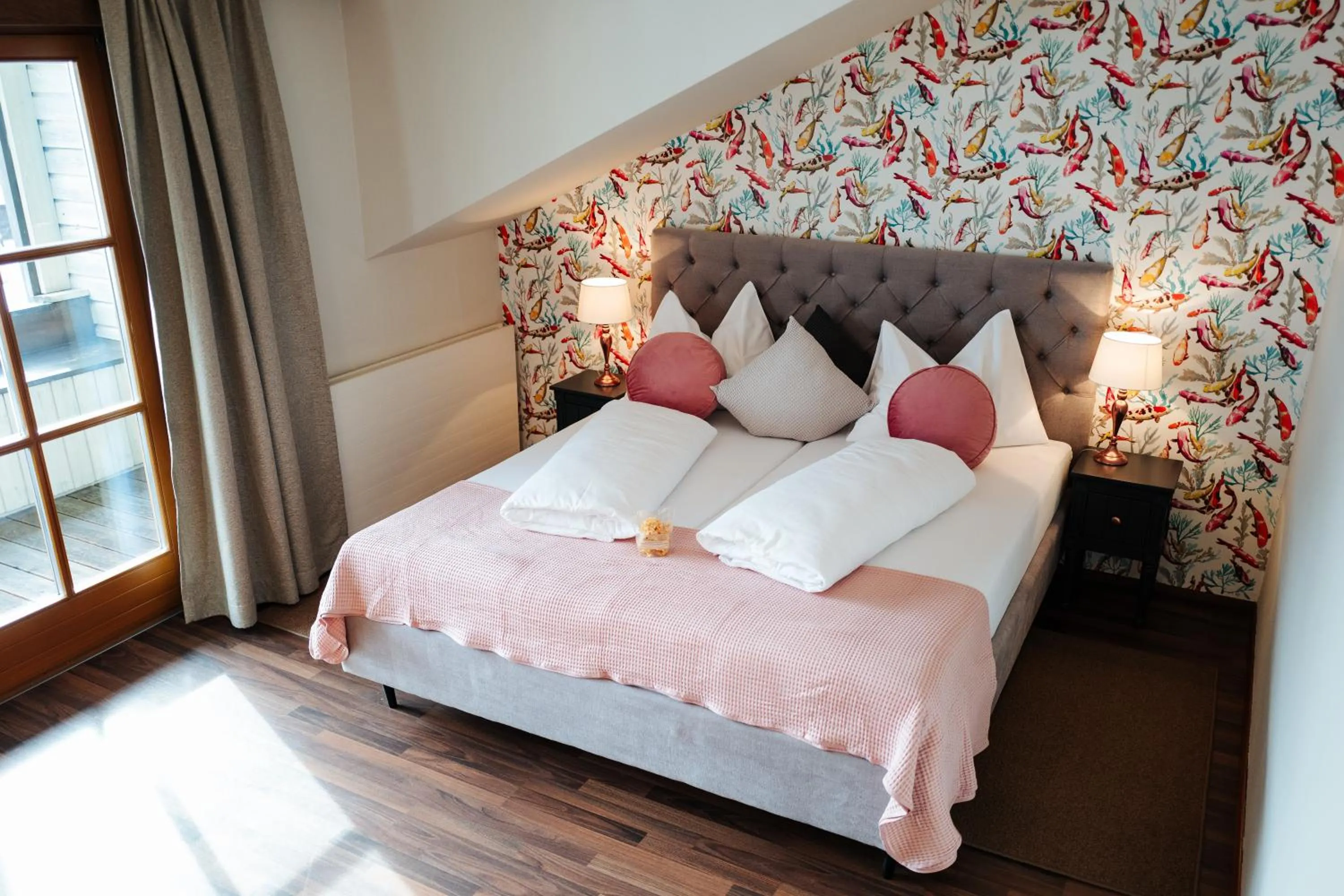 Bed in Landhotel Lindenhof