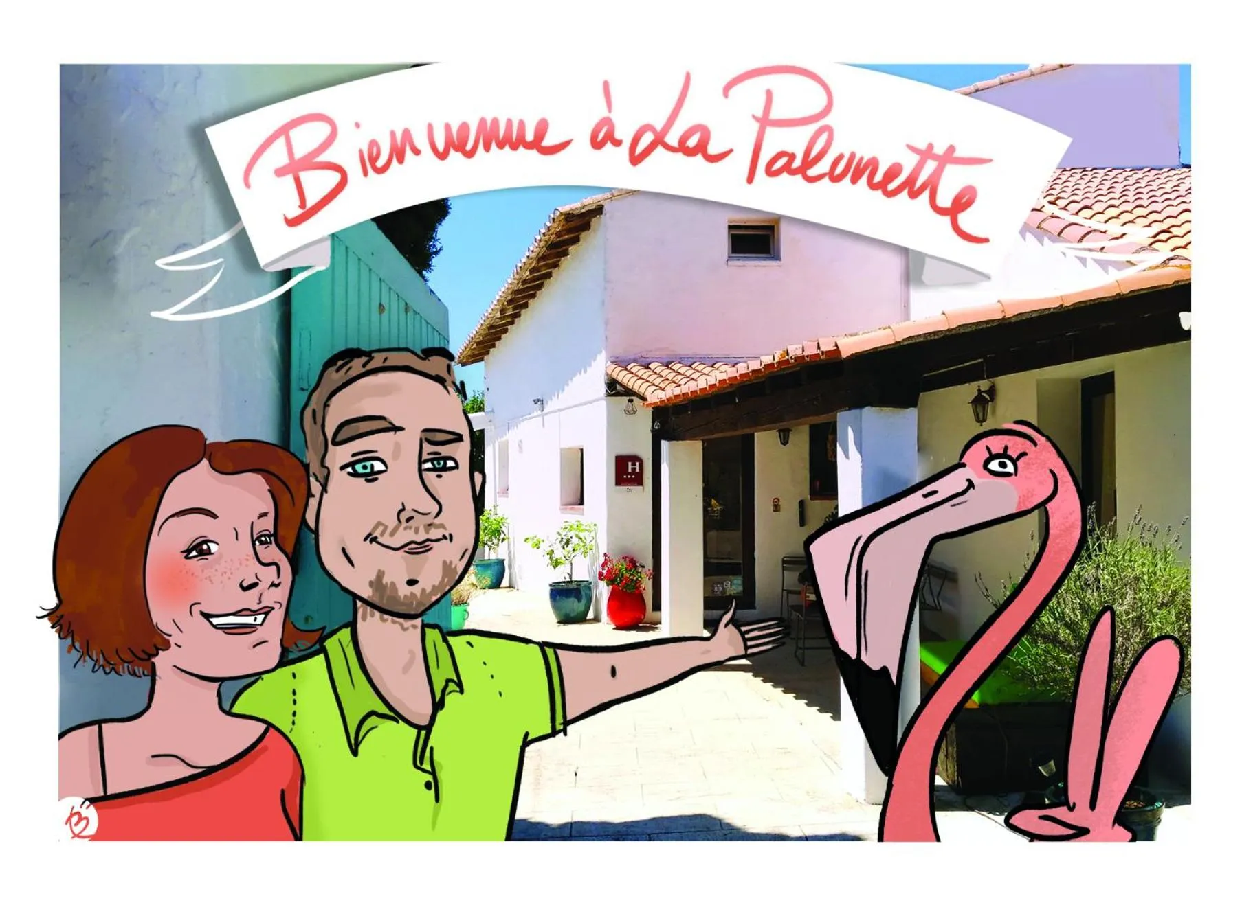 Text overlay in Hôtel La Palunette