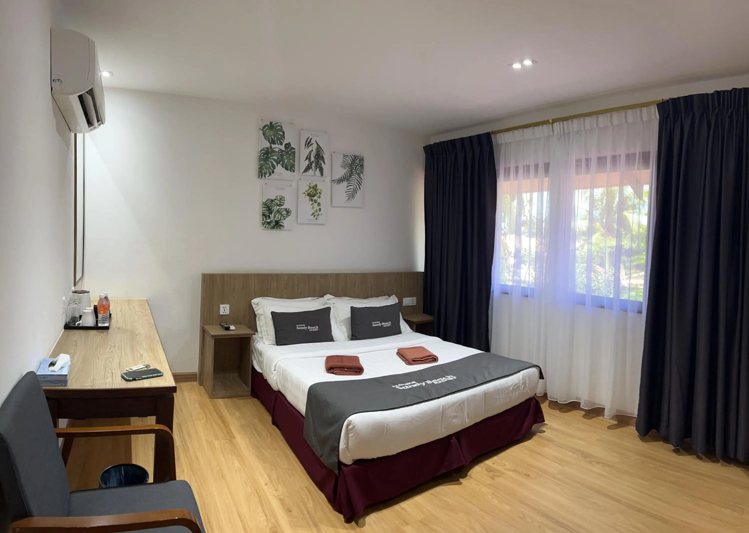 Bed in Pangkor Sandy Beach Resort