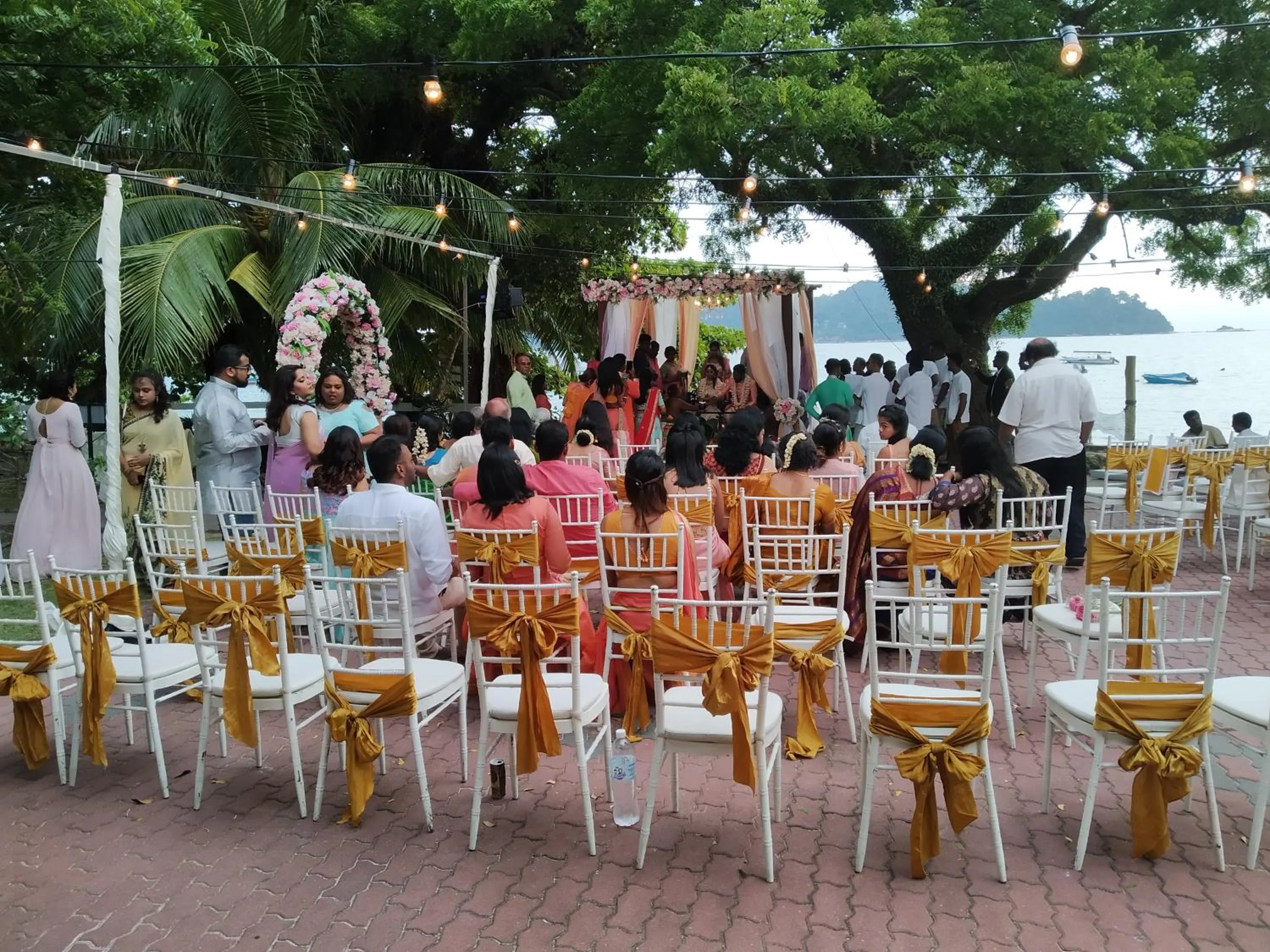 group of guests in Pangkor Sandy Beach Resort