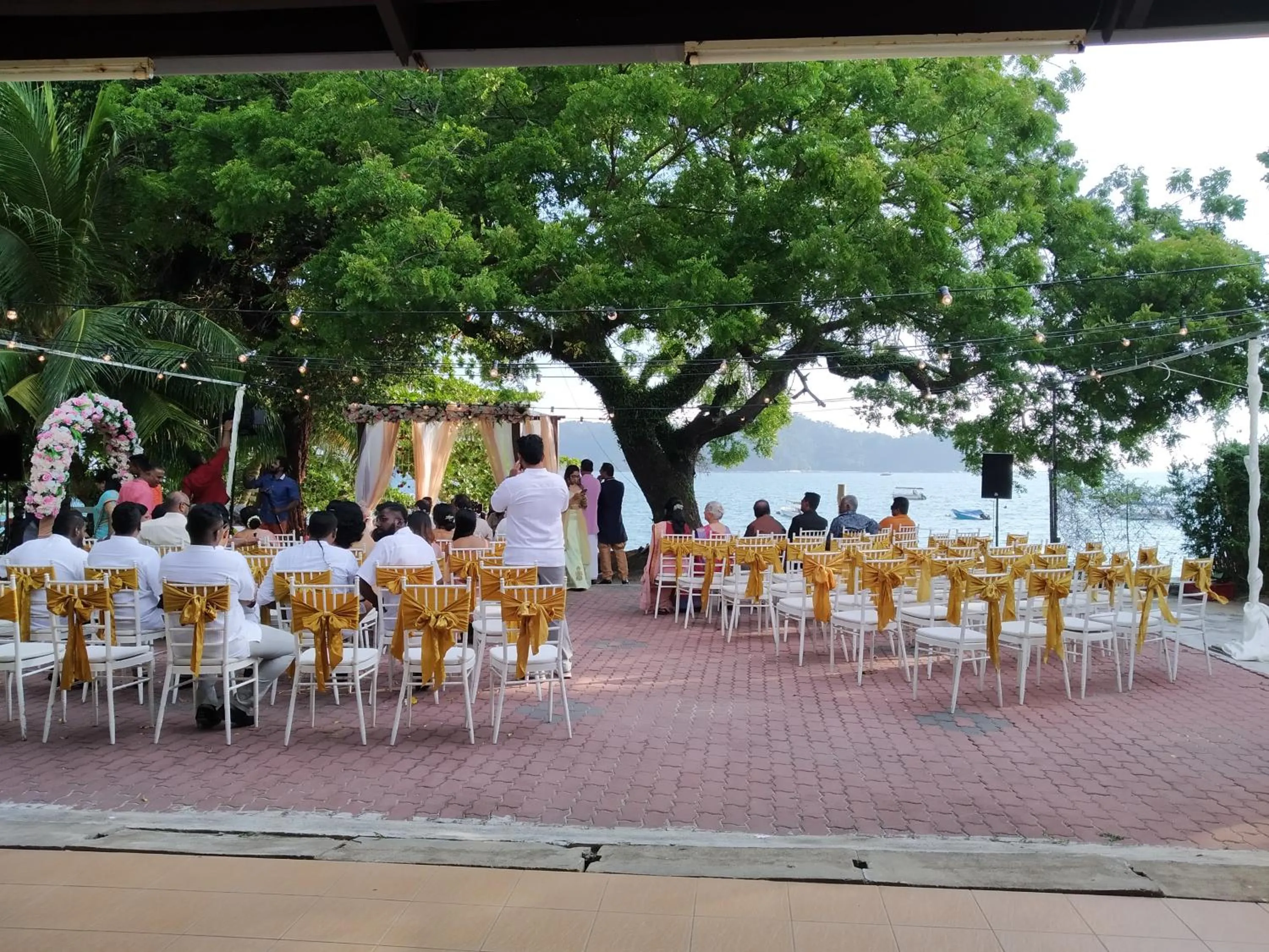 group of guests in Pangkor Sandy Beach Resort