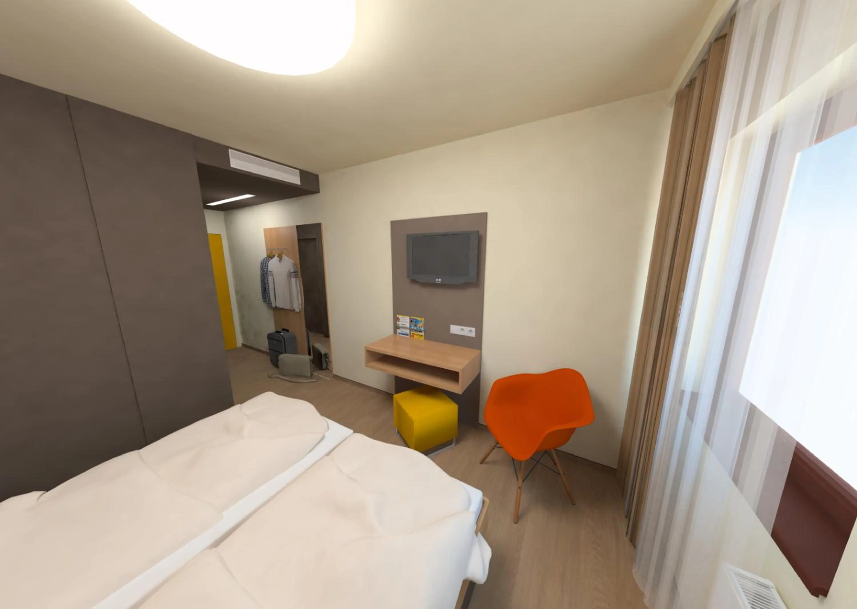 Photo of the whole room, Bed in JUFA Hotel Graz Süd - Self Check-in