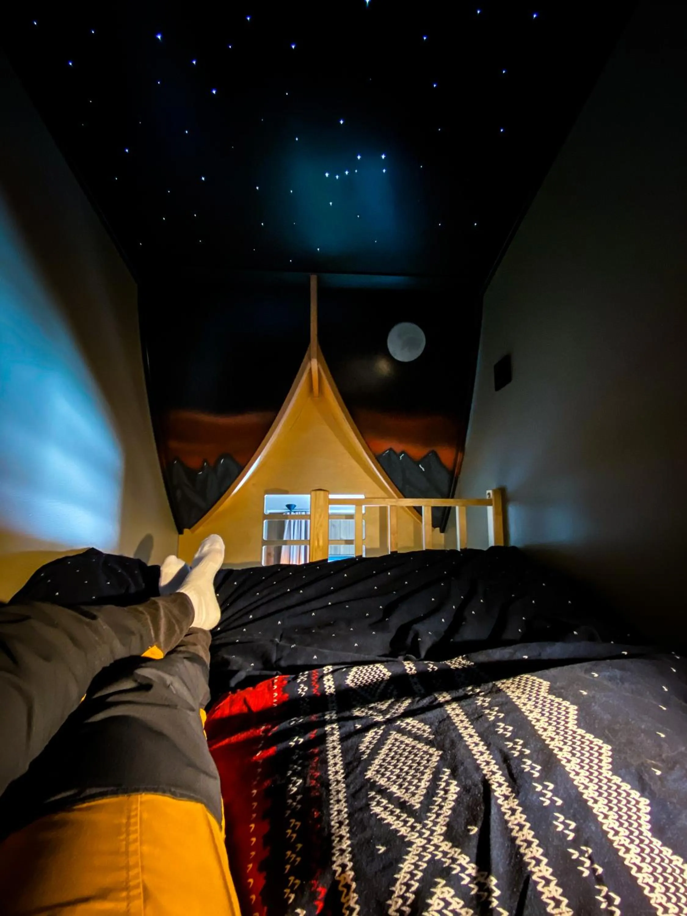 Bed in Bjørnfjell Mountain Lodge