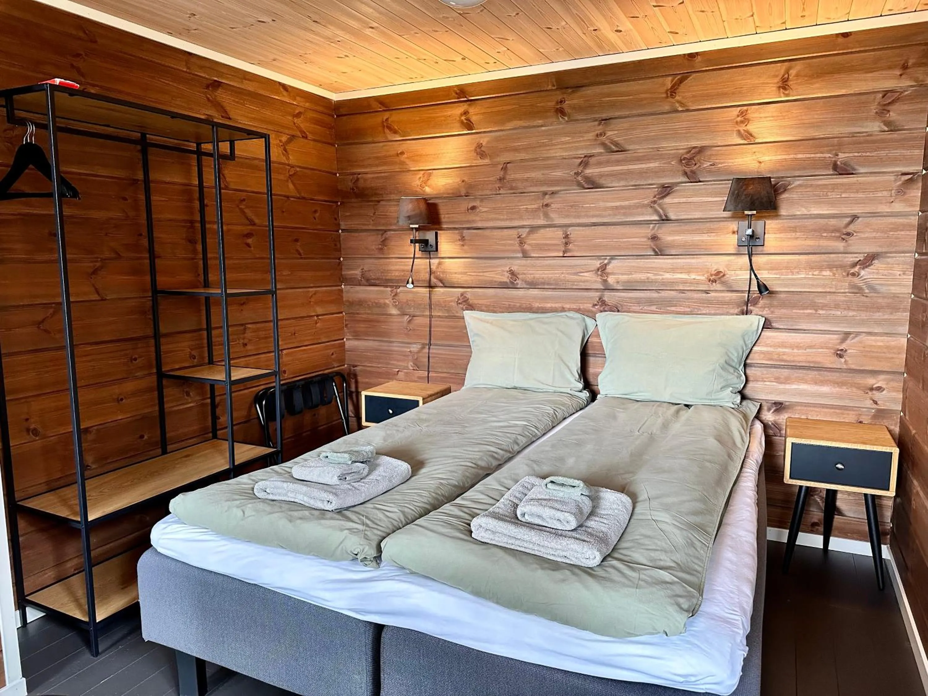 Bed in Bjørnfjell Mountain Lodge