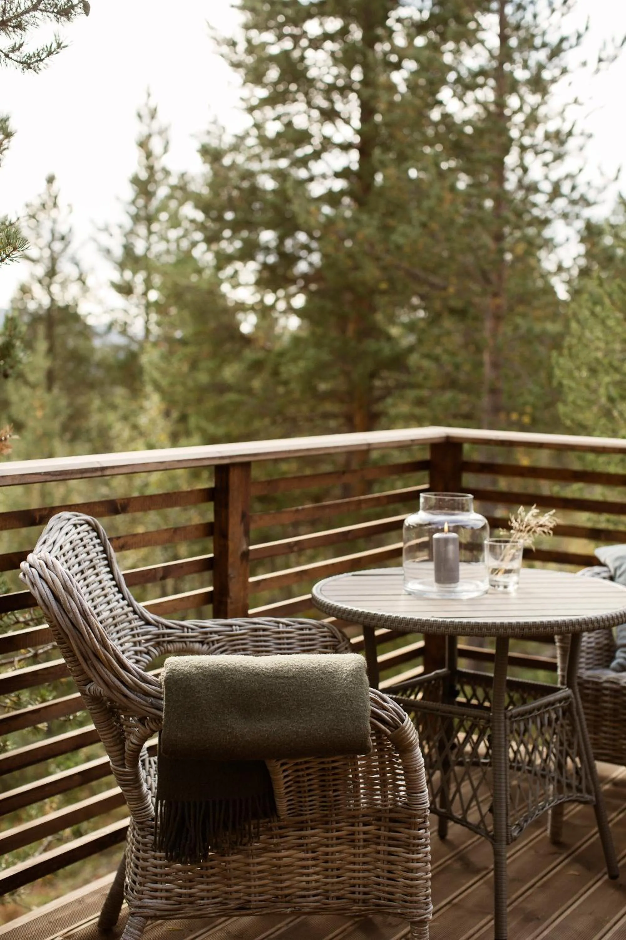 Patio in Bjørnfjell Mountain Lodge