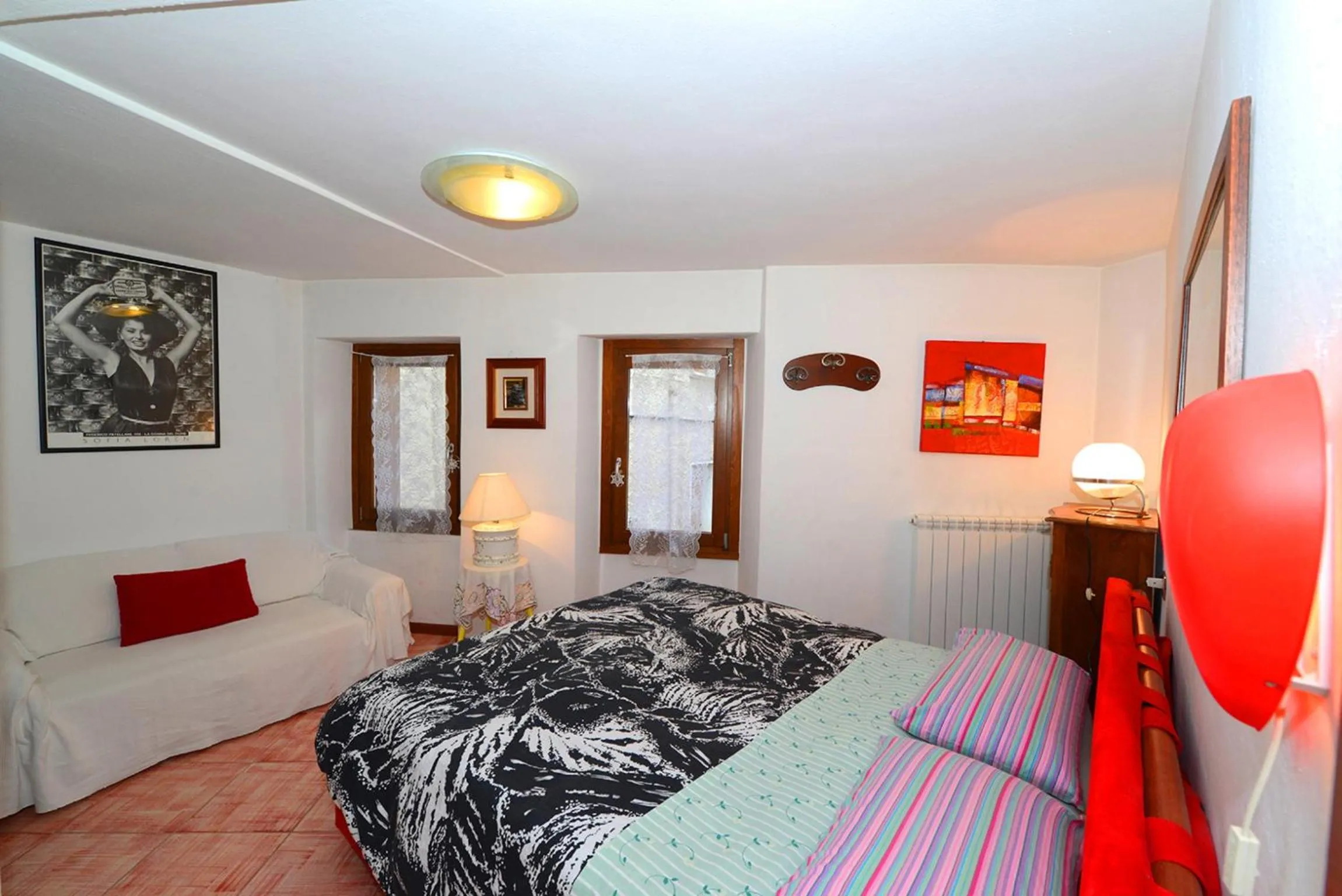 Photo of the whole room, Bed in La casa del cuore