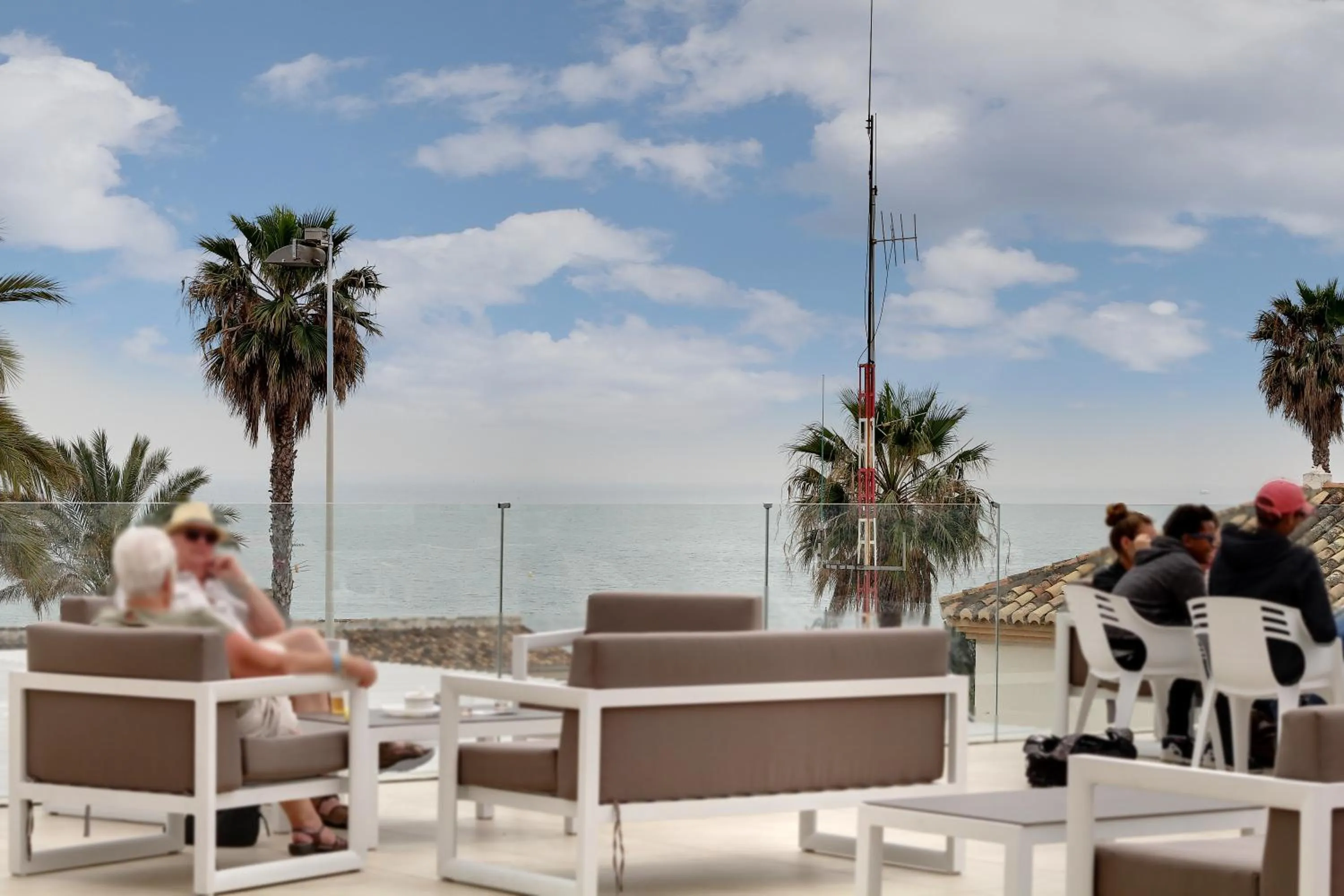 Patio in Hotel Palia La Roca