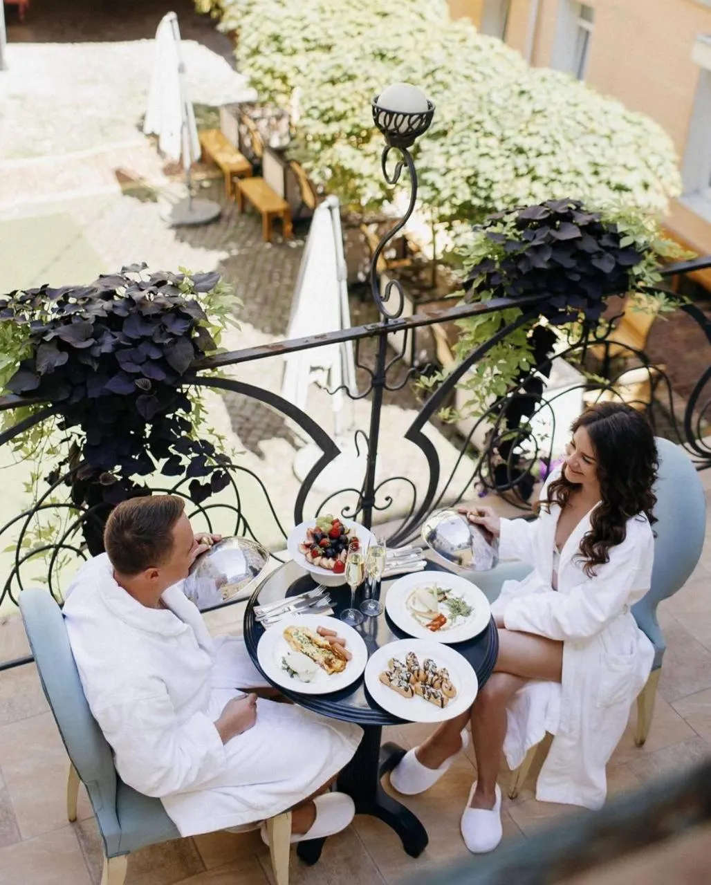 Patio in Vozdvyzhensky Boutique Hotel