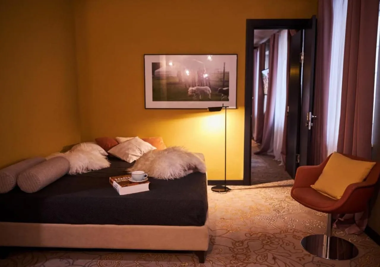 Living room, Bed in Vozdvyzhensky Boutique Hotel