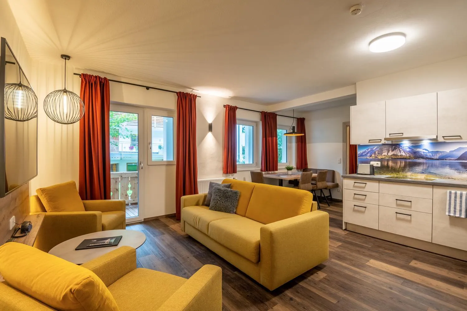 Kitchen or kitchenette in Aparthotel Tyrol