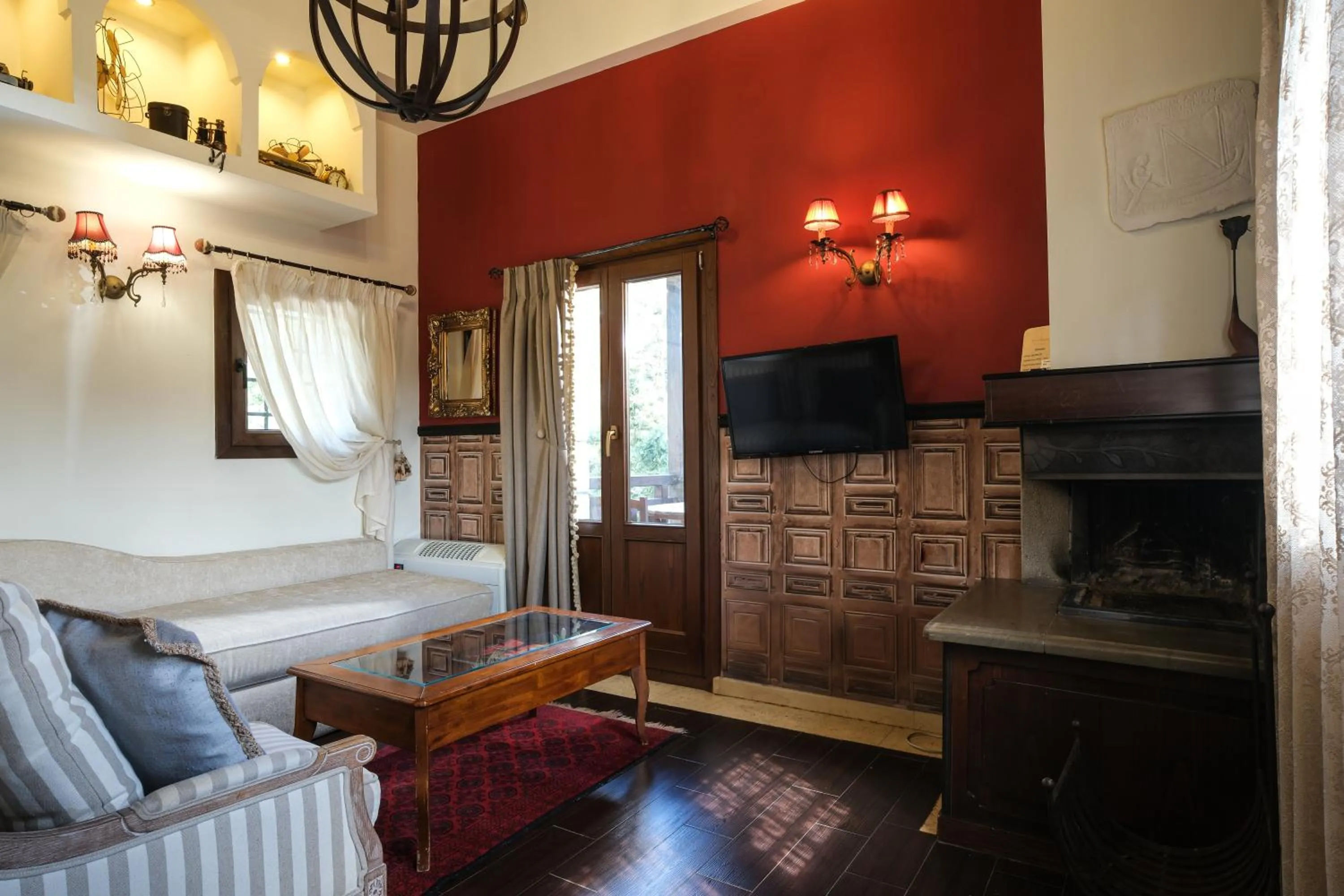 Seating area in Pindos Resort