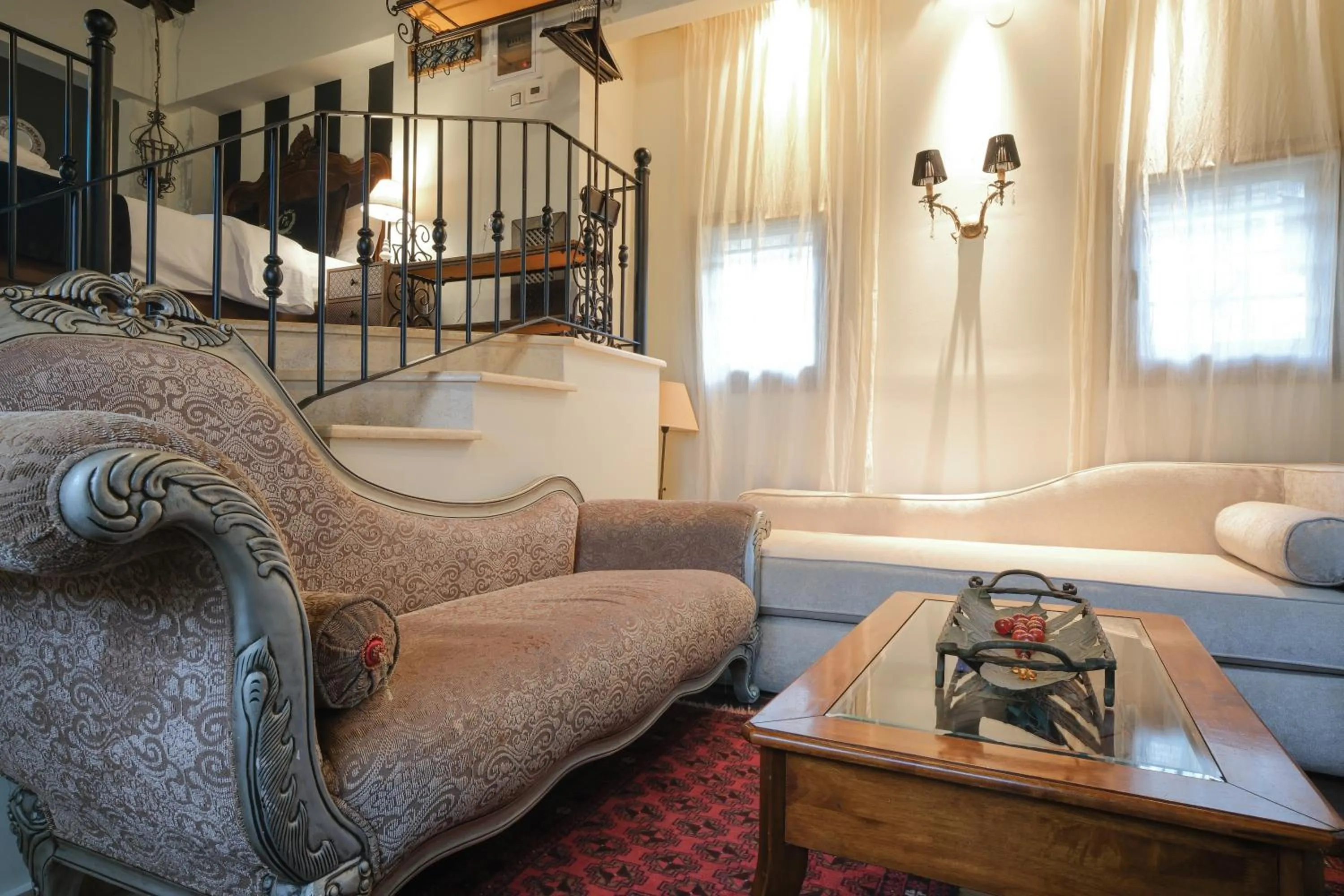 Seating area in Pindos Resort