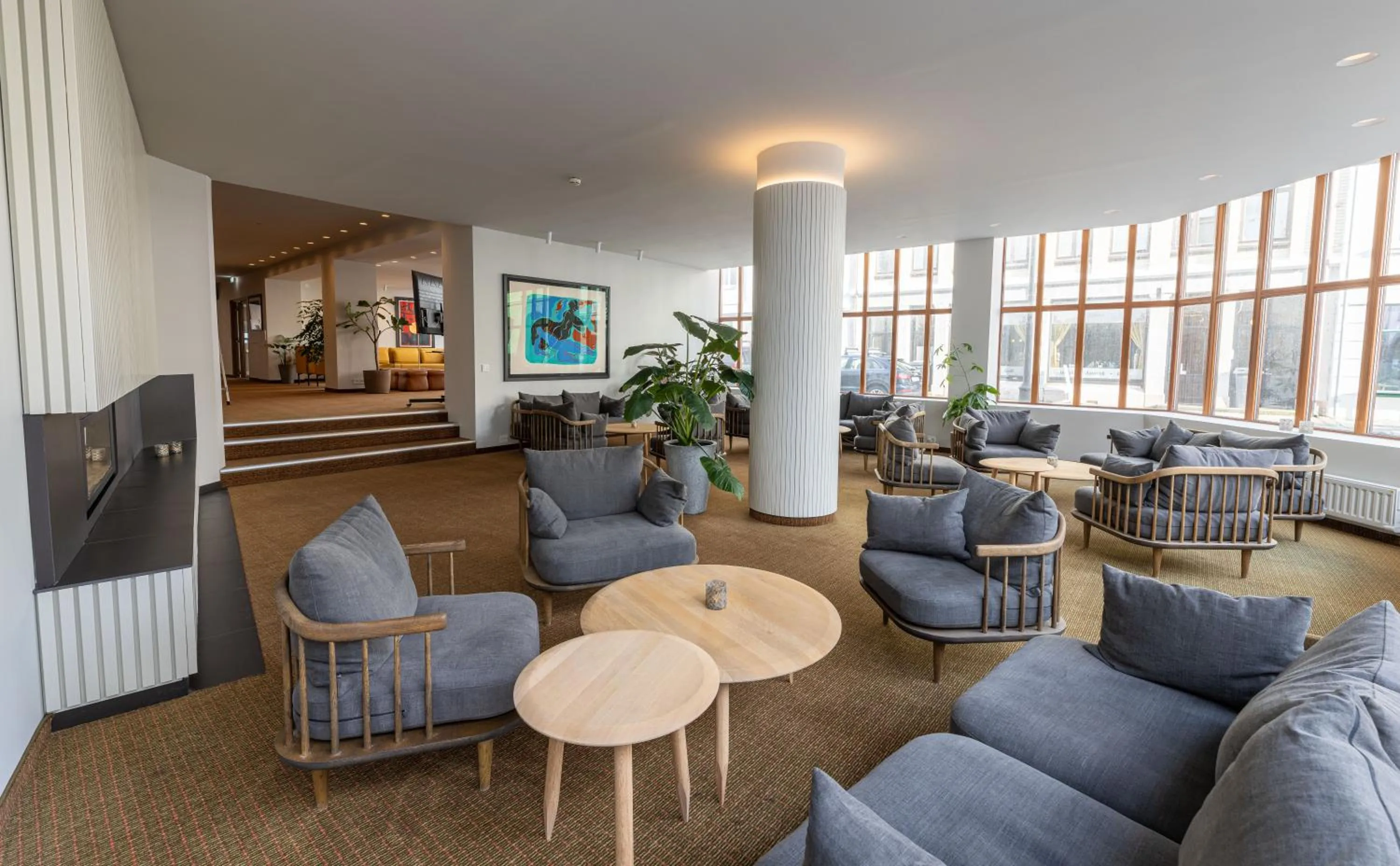 Communal lounge/ TV room in Hotel Noreg