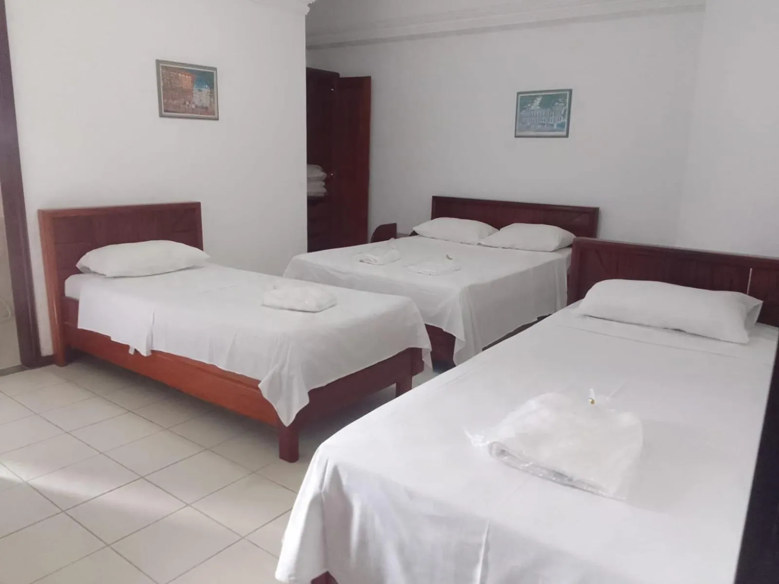 Bed in Machado´s Plaza Hotel