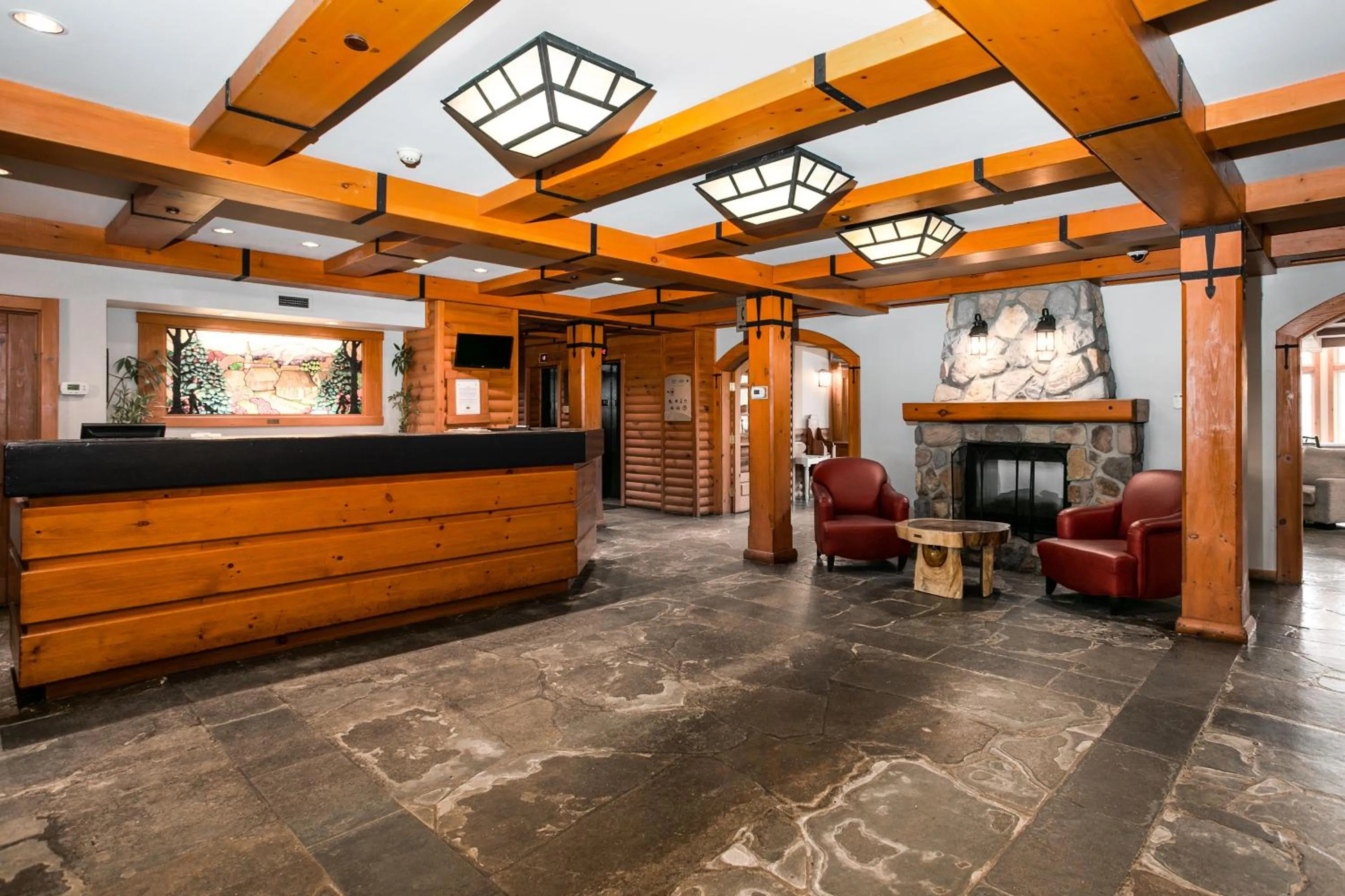 Lobby or reception in Lodge de la Montagne
