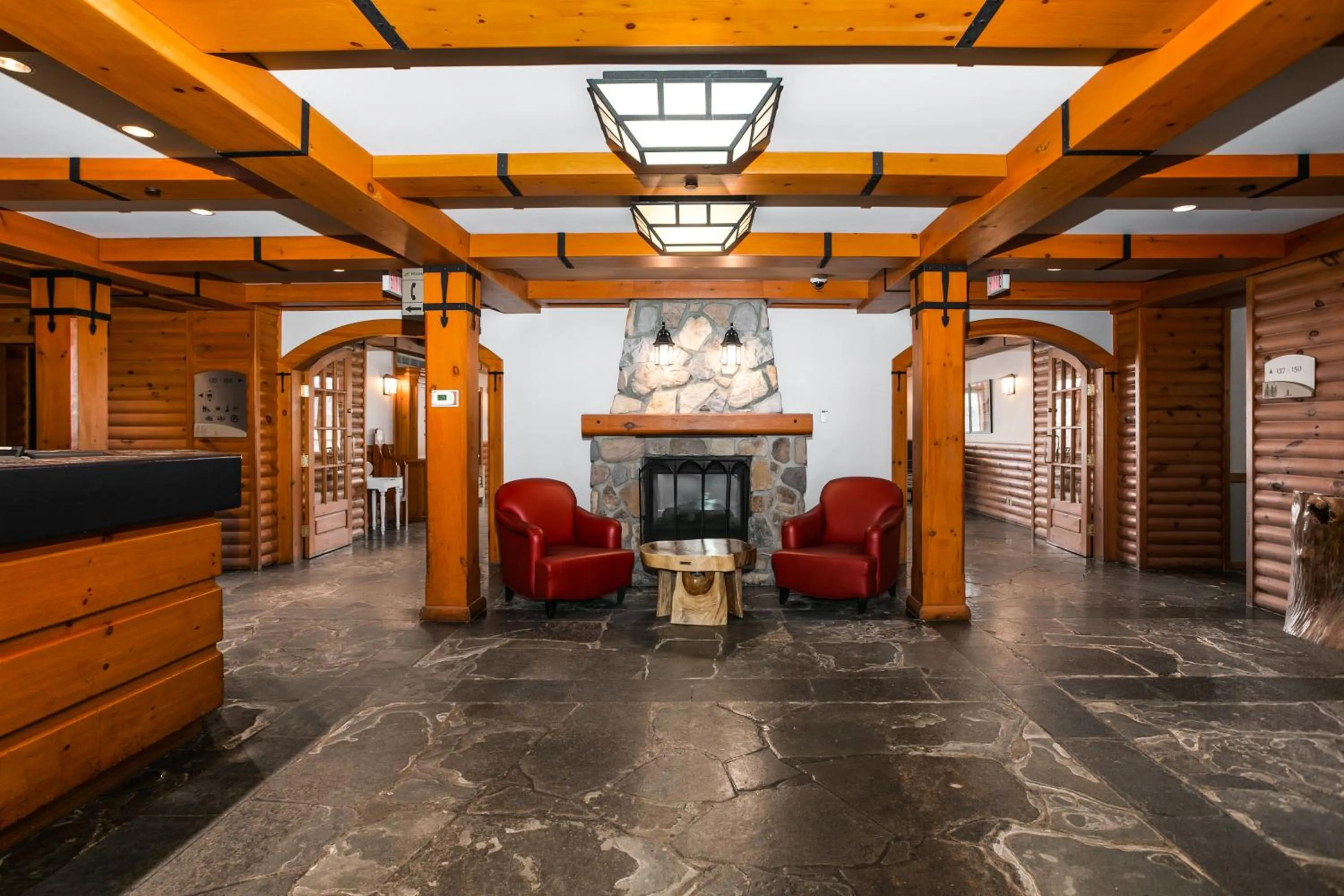 Lobby or reception in Lodge de la Montagne
