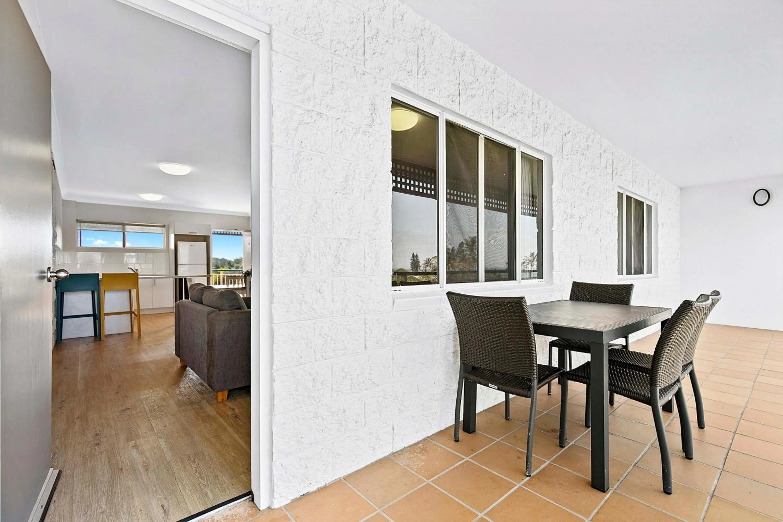 Patio in K'gari Beach Resort