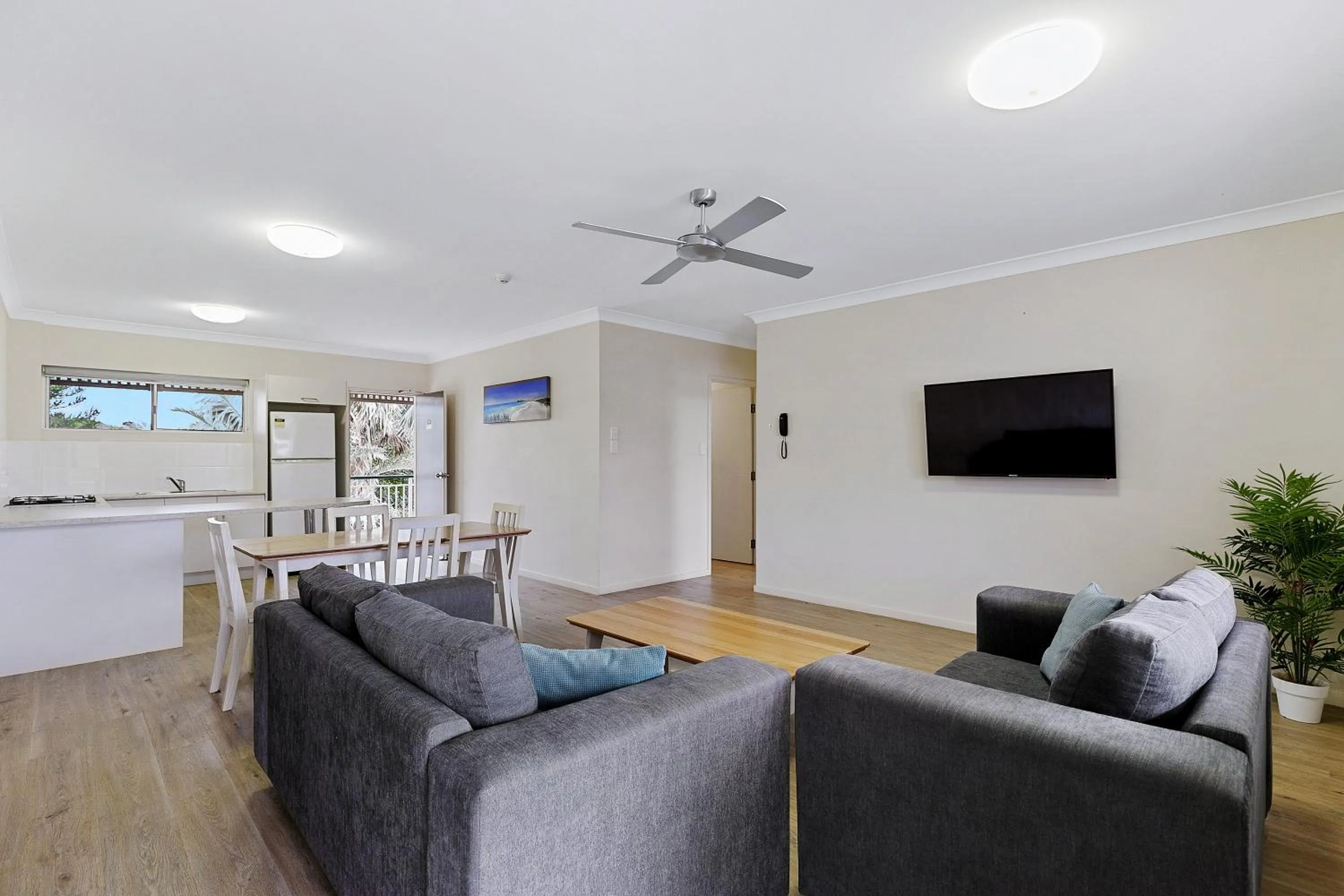 Living room in K'gari Beach Resort