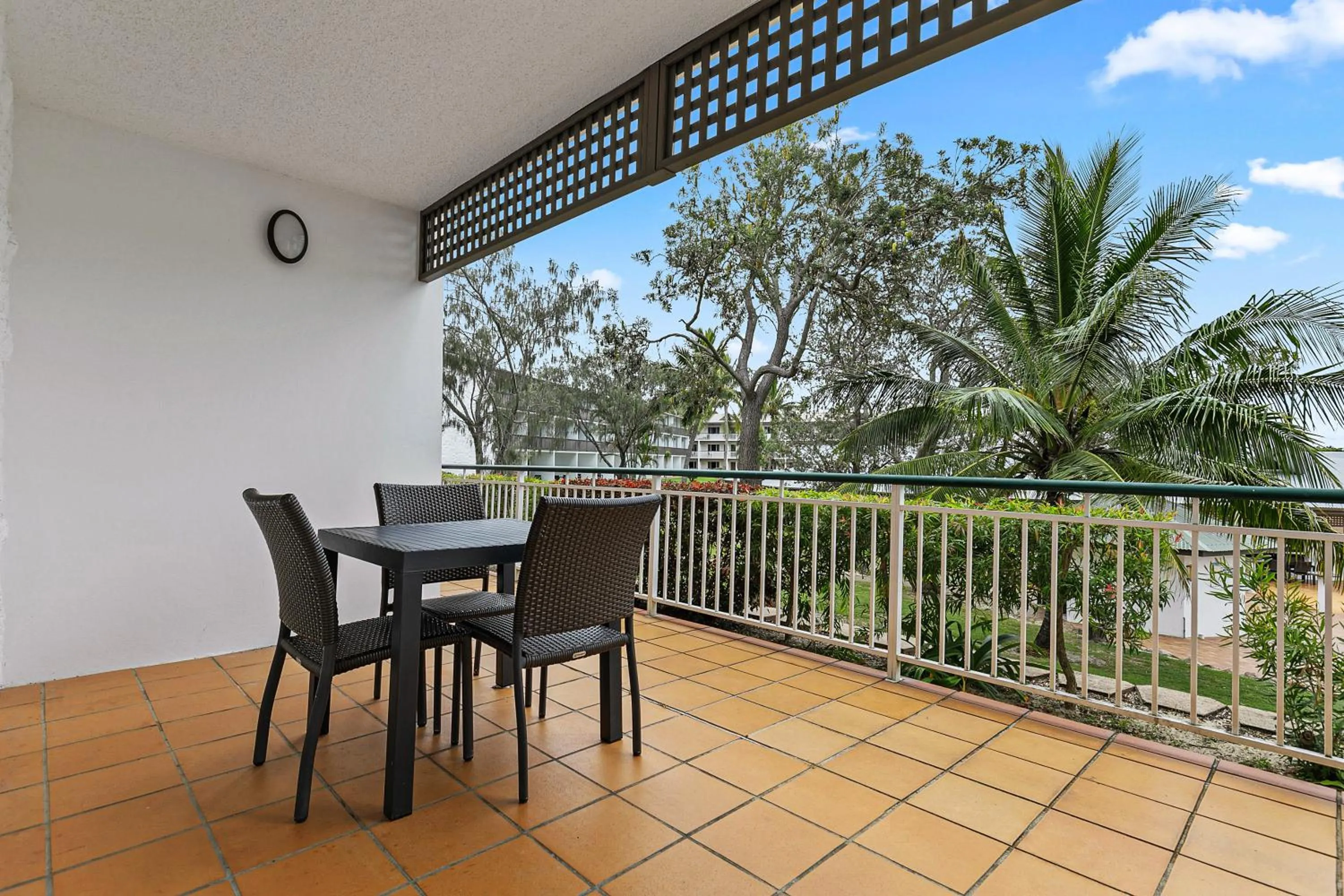 Patio in K'gari Beach Resort