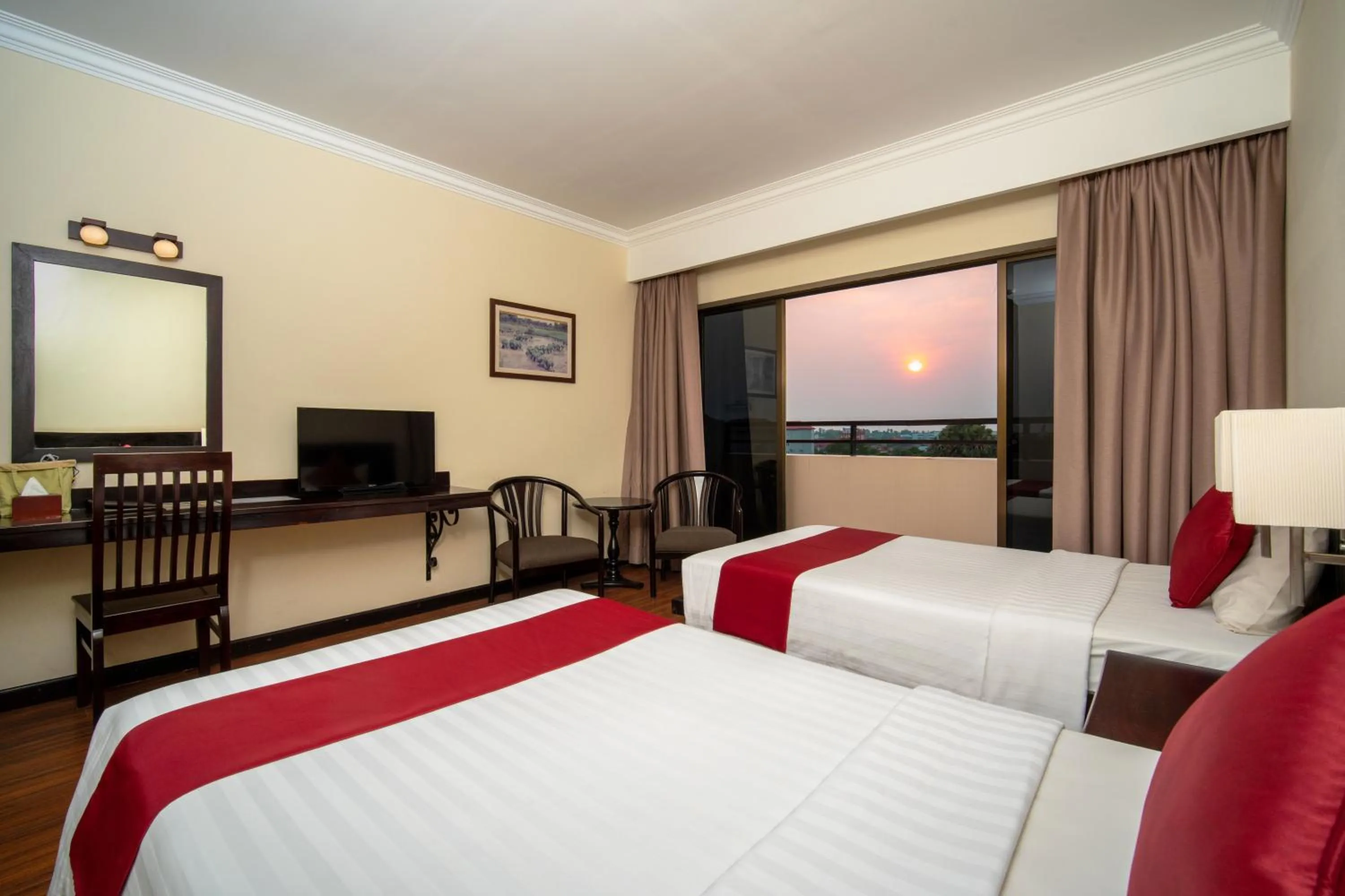 Communal lounge/ TV room, Bed in Khemara Angkor Hotel & Spa