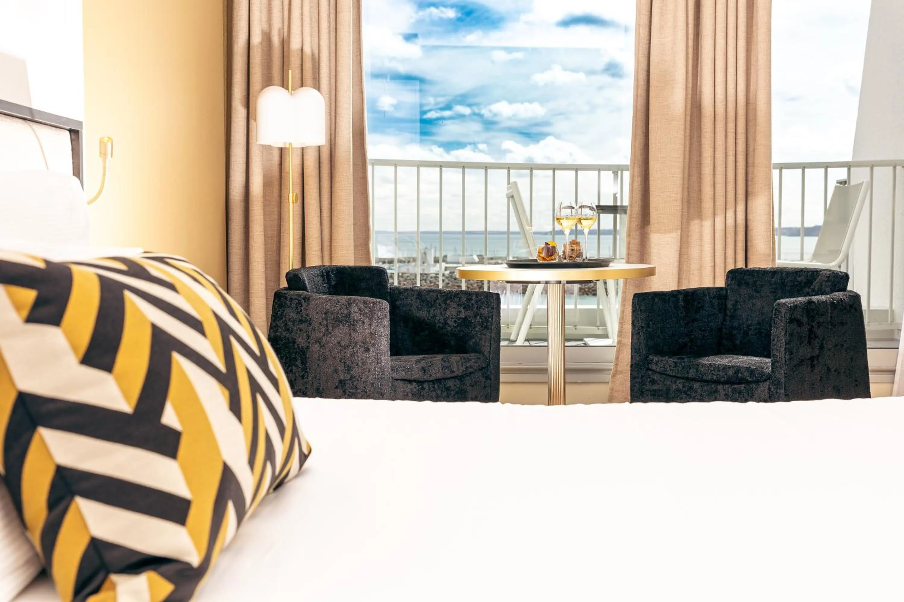 Bedroom in Hotel Ker Moor Saint-Quay Portrieux