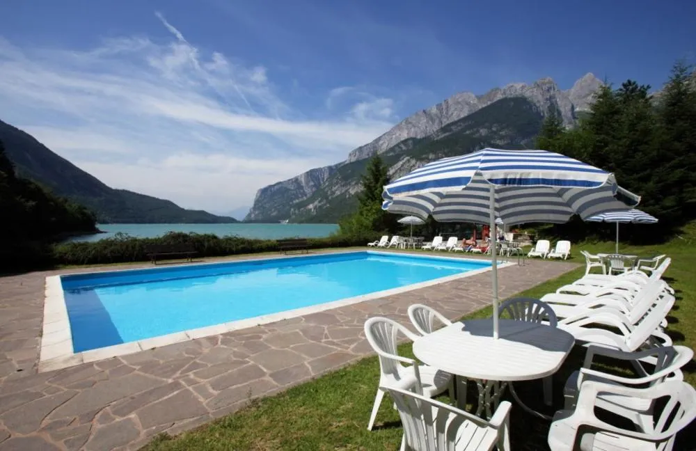 Swimming pool in Grand Hotel Molveno