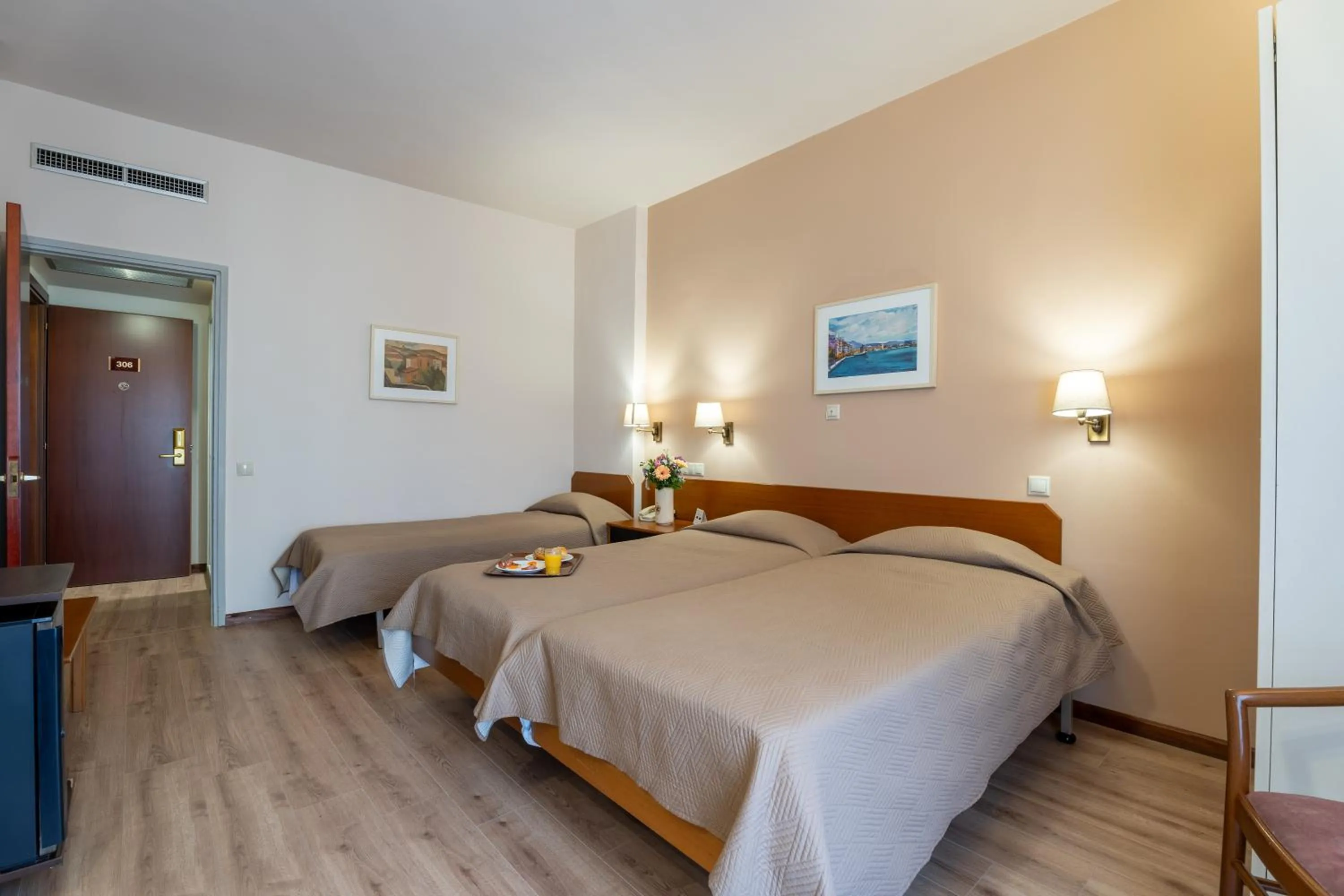 Bed in Queen Olga Hotel