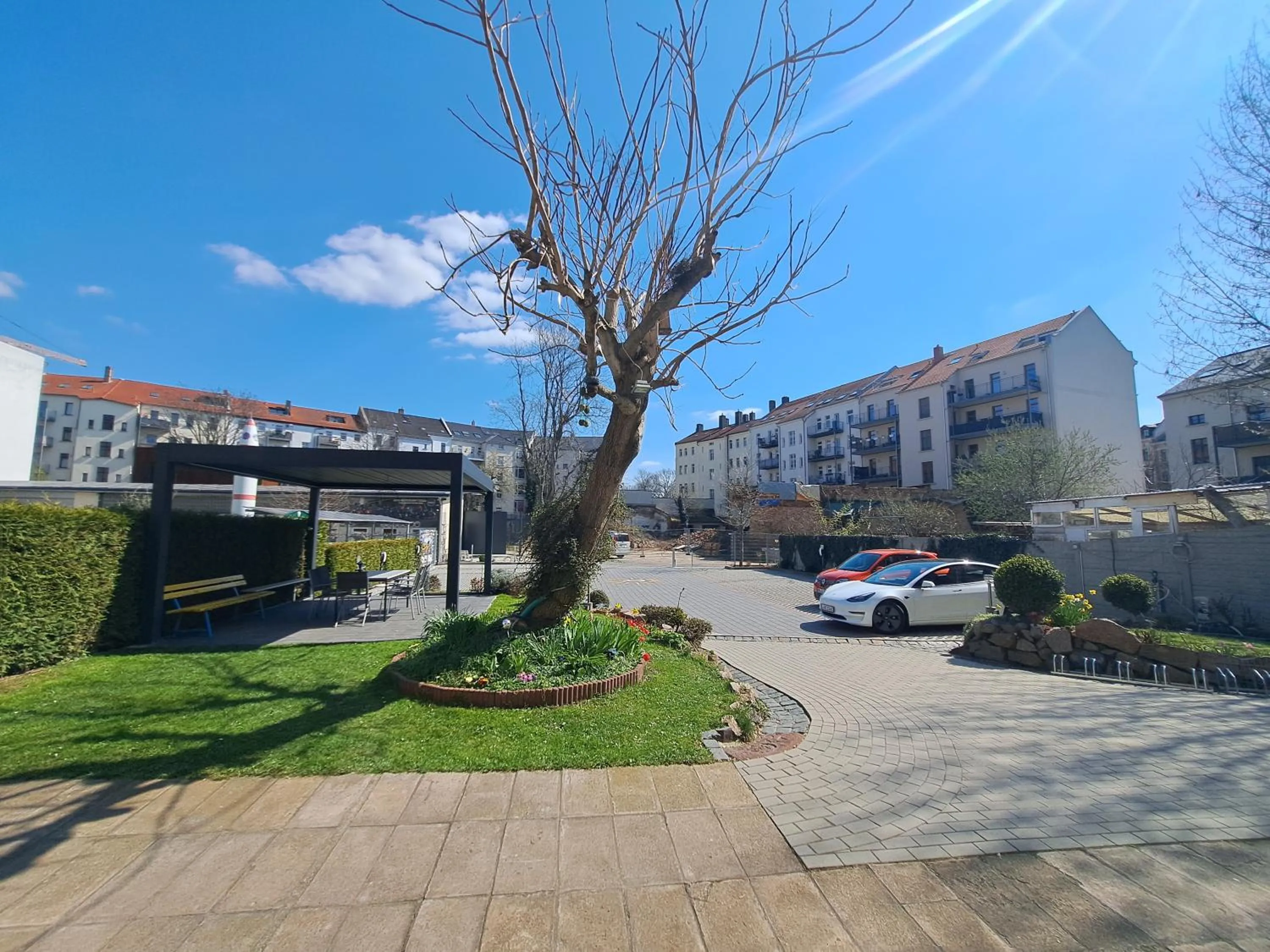 Balcony/Terrace in Space Hotel im Campus der JvP Schule