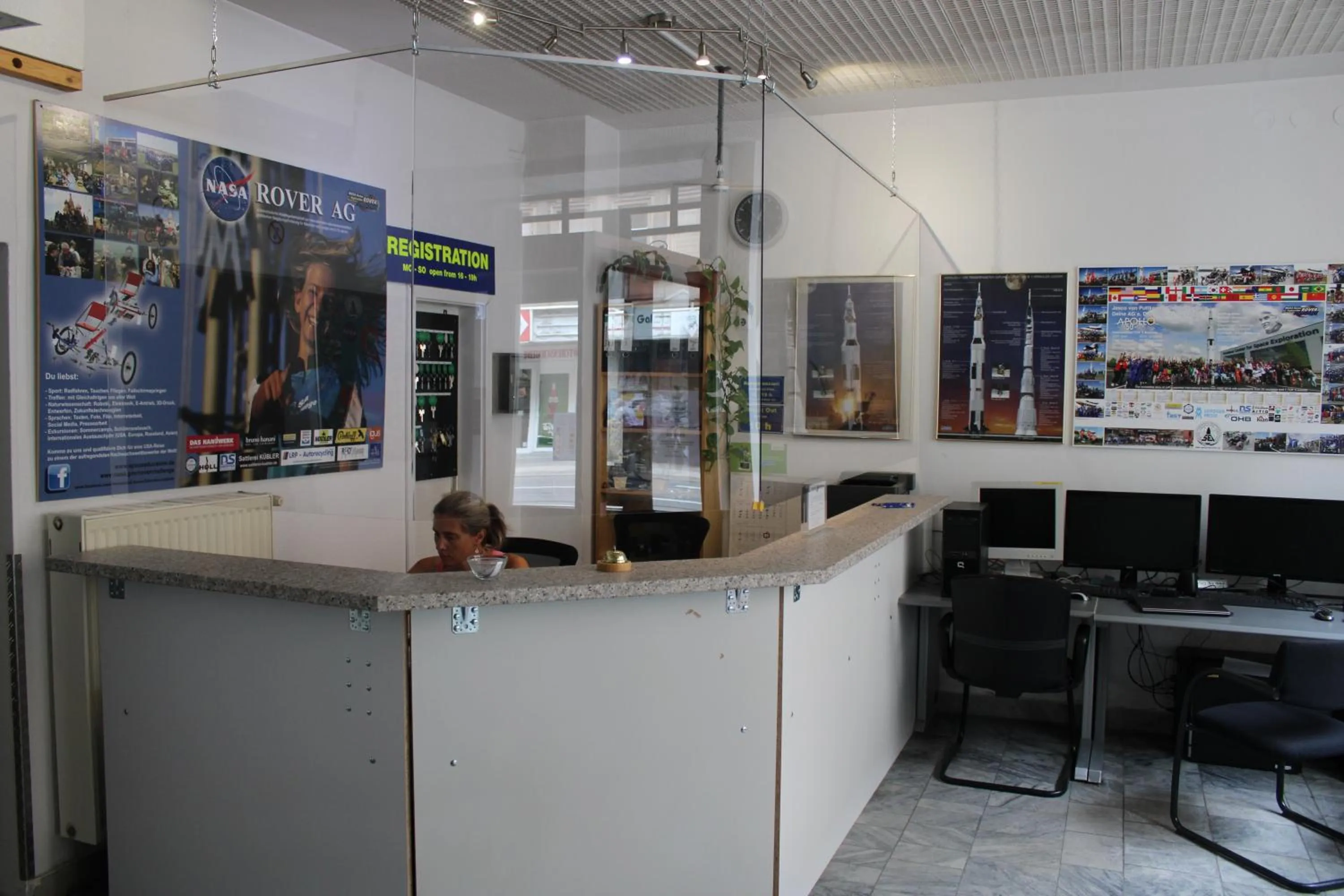 Lobby or reception in Space Hotel im Campus der JvP Schule