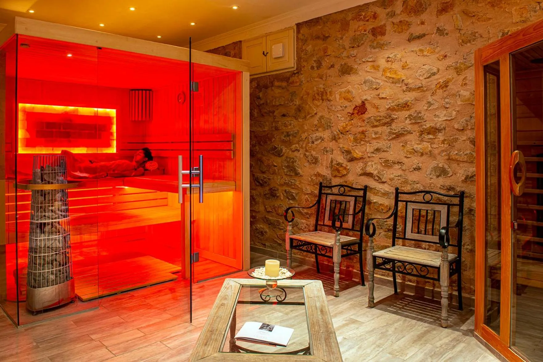 Sauna in La Bastide De Tourtour Hotel & Spa