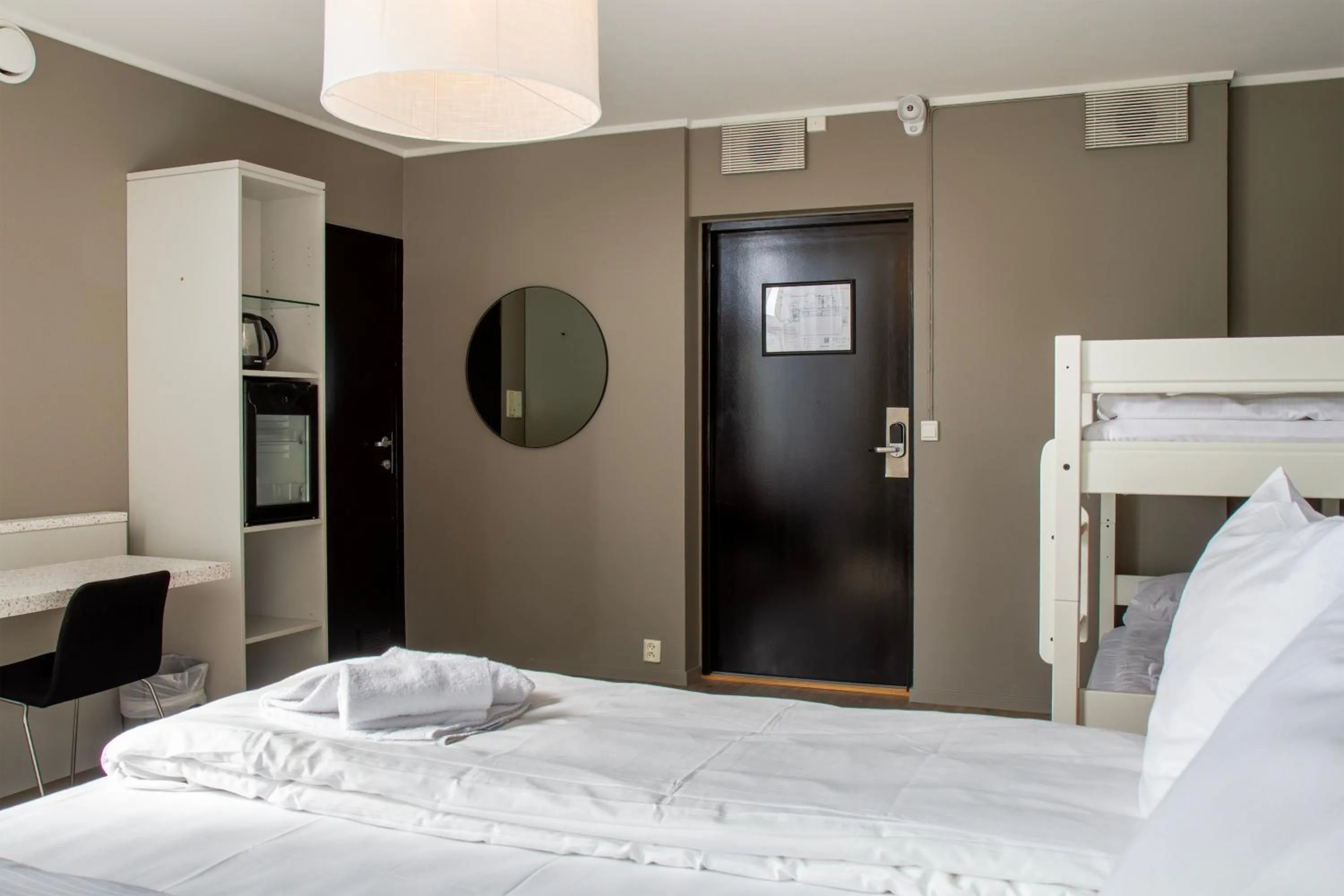 Bed in Nordis Hotel Lofoten