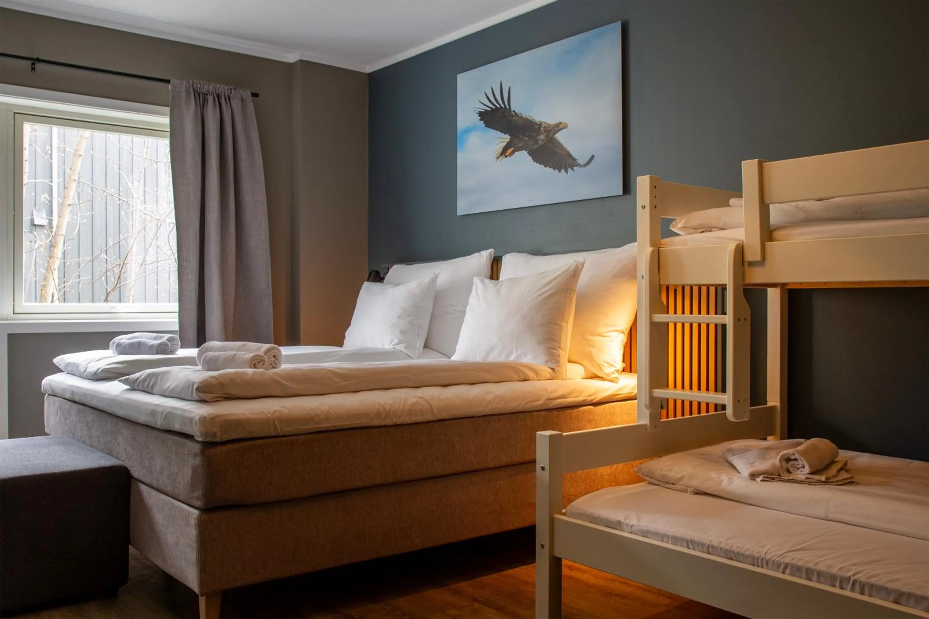 Bed in Nordis Hotel Lofoten