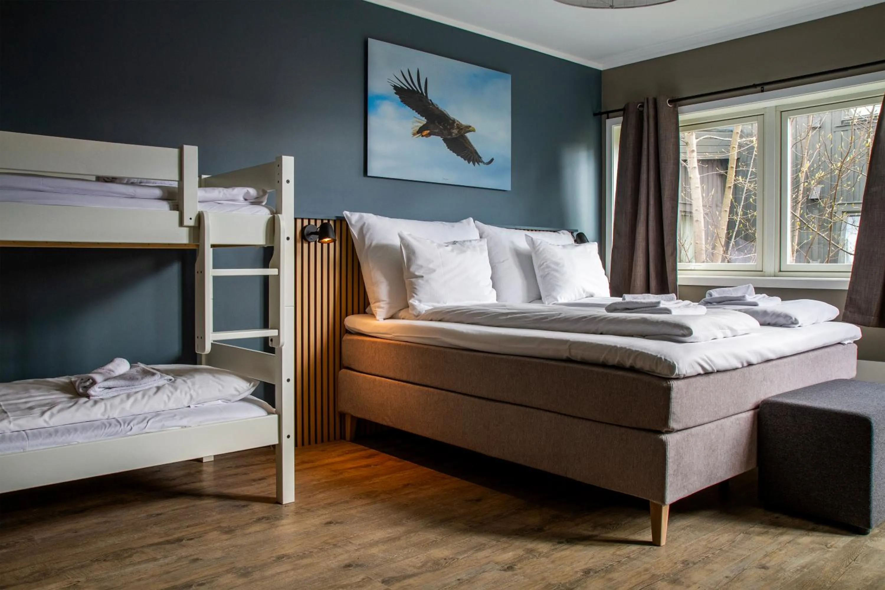 Bed in Nordis Hotel Lofoten