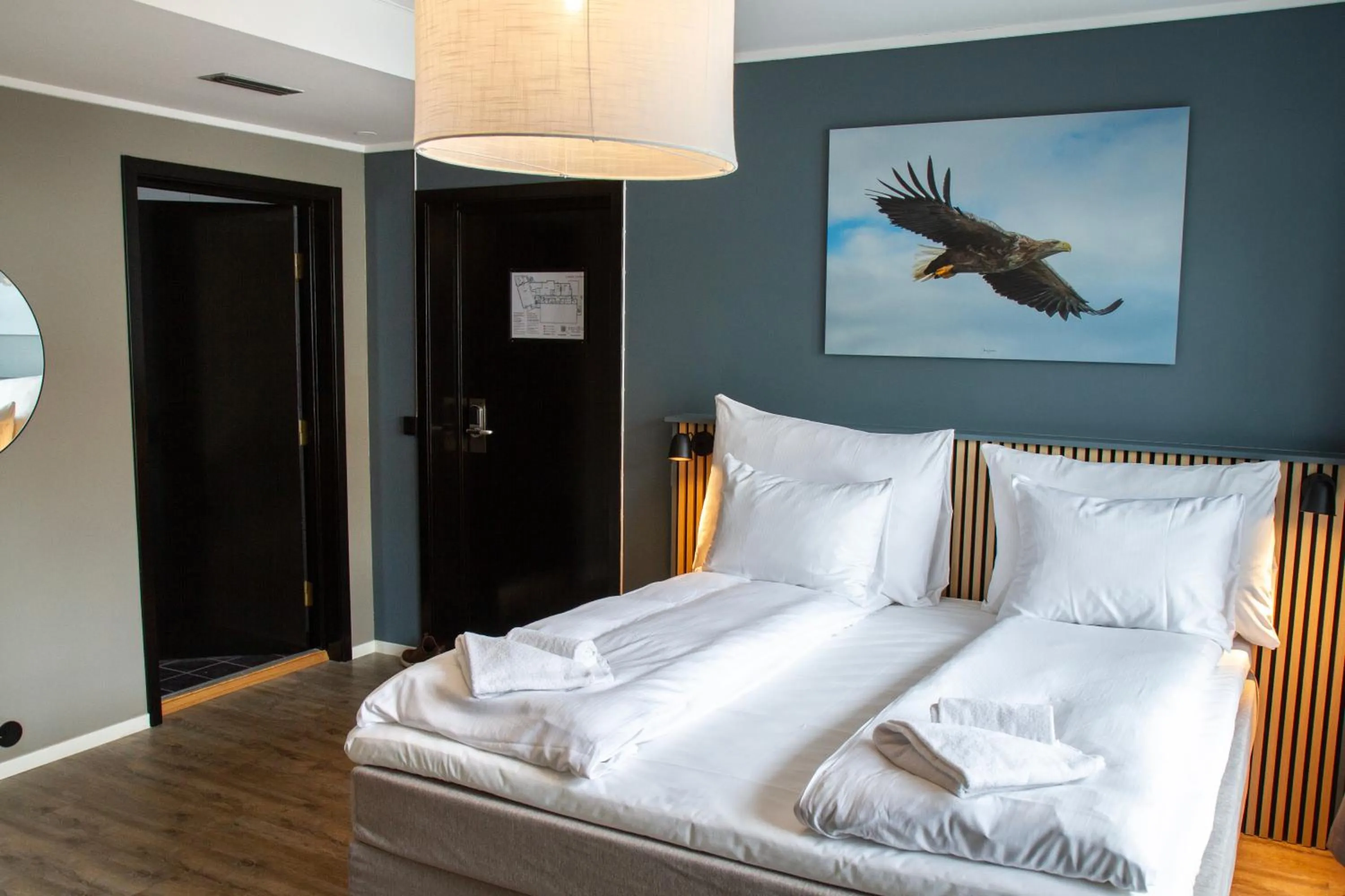 Bed in Nordis Hotel Lofoten