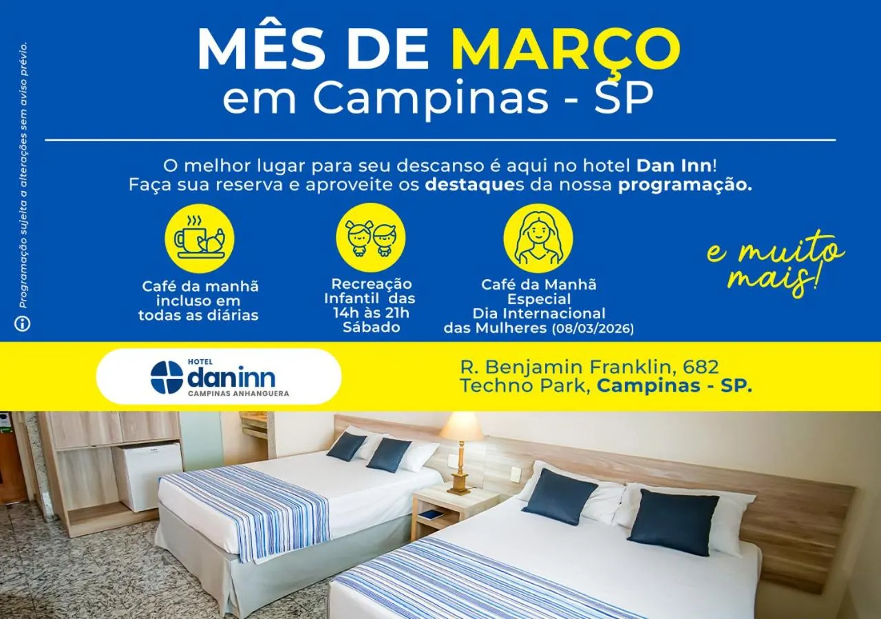 Property building, Bed in Hotel Dan Inn Campinas Anhanguera - By Nacional Inn