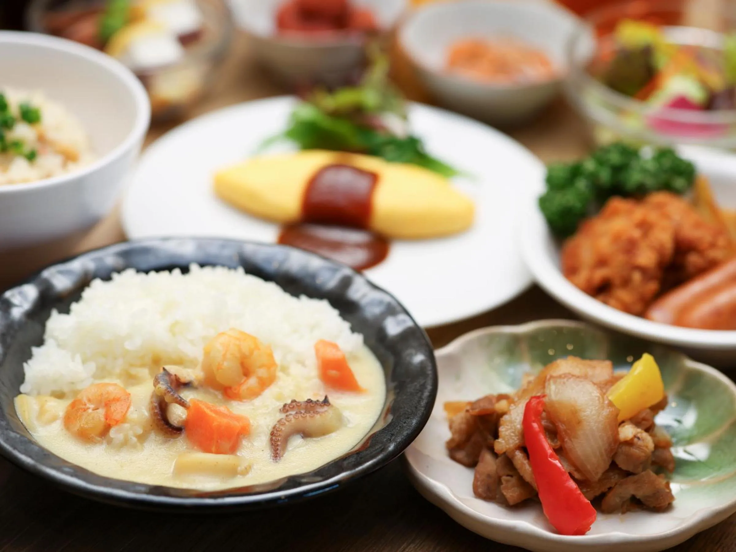 Breakfast in Dormy Inn Kitami