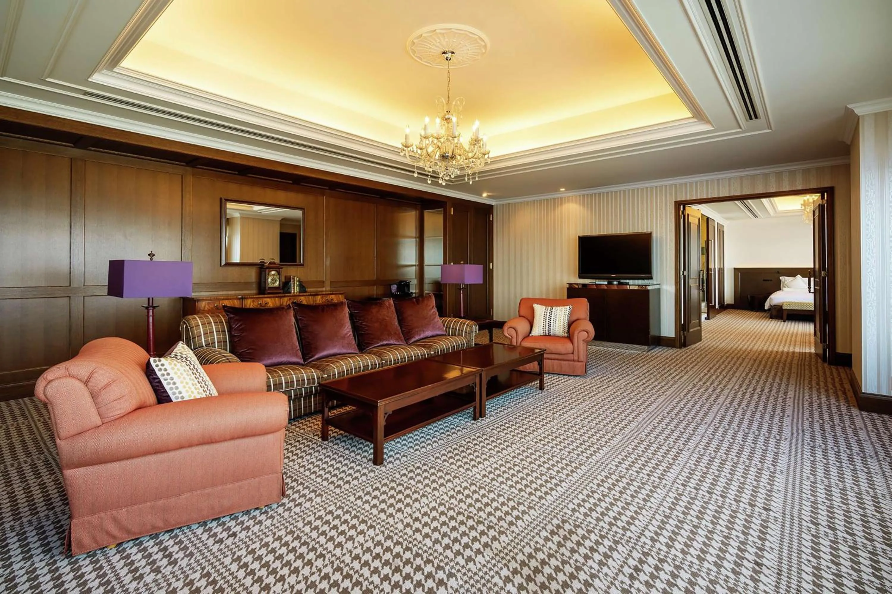 Living room in Hilton Fukuoka Sea Hawk