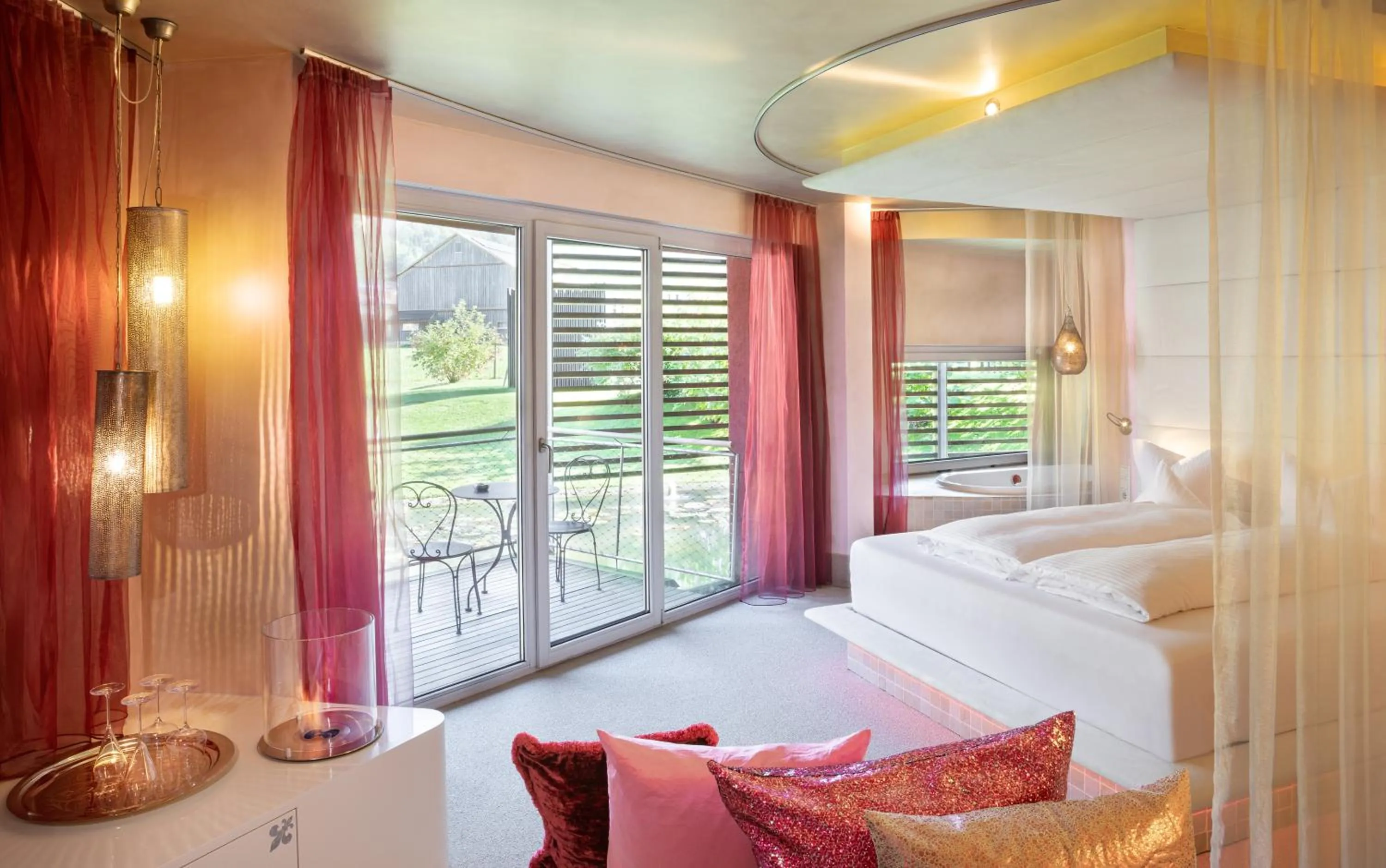 Photo of the whole room, Bed in GAMS zu zweit