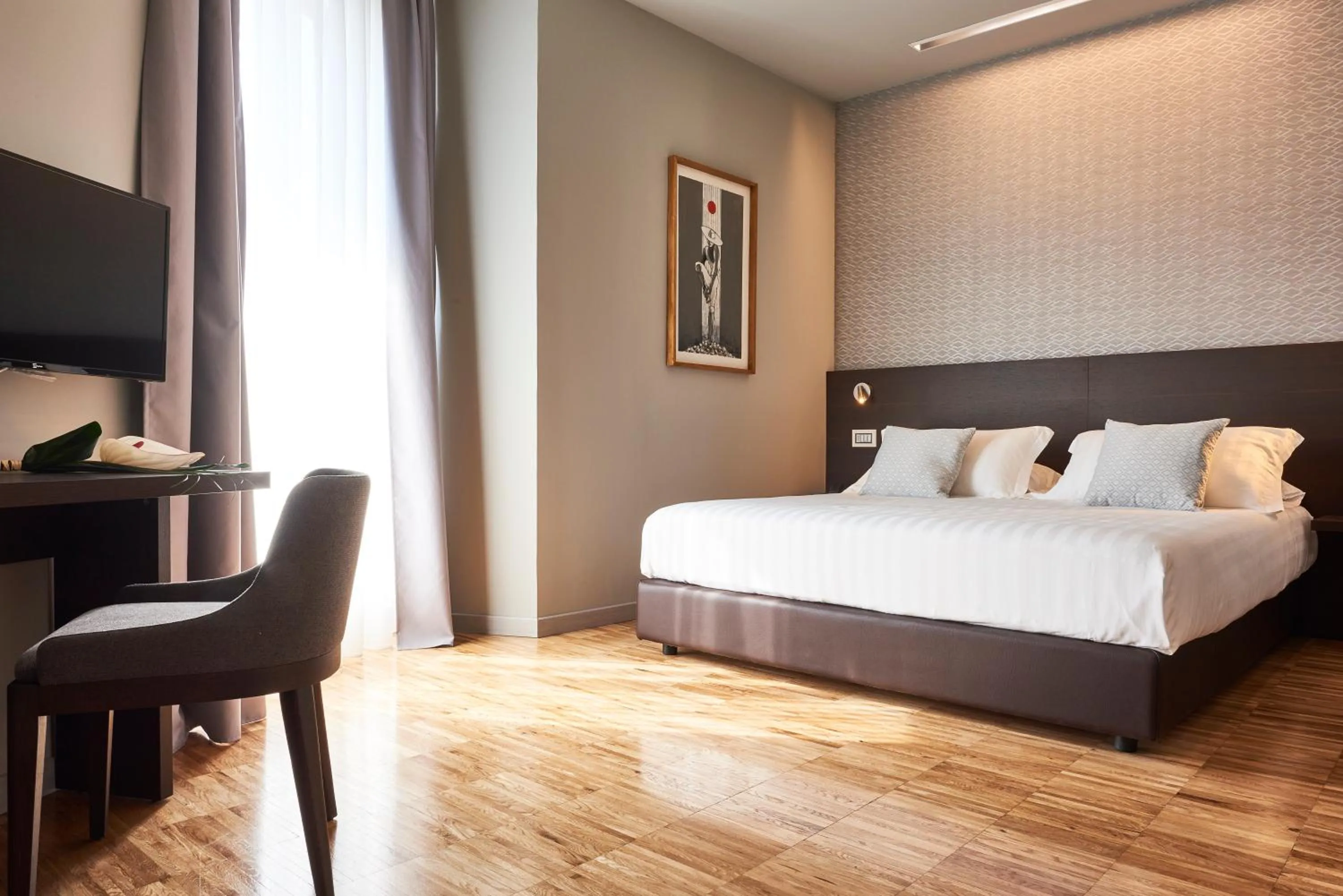 Bedroom, Bed in Hotel Michelangelo