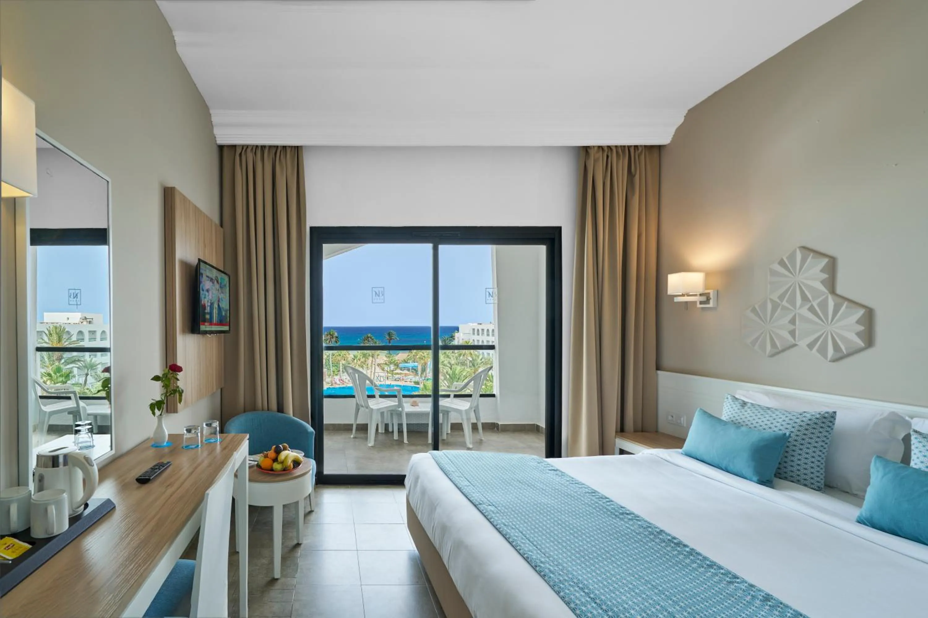 Bedroom, Bed in Nozha Beach Resort & Spa
