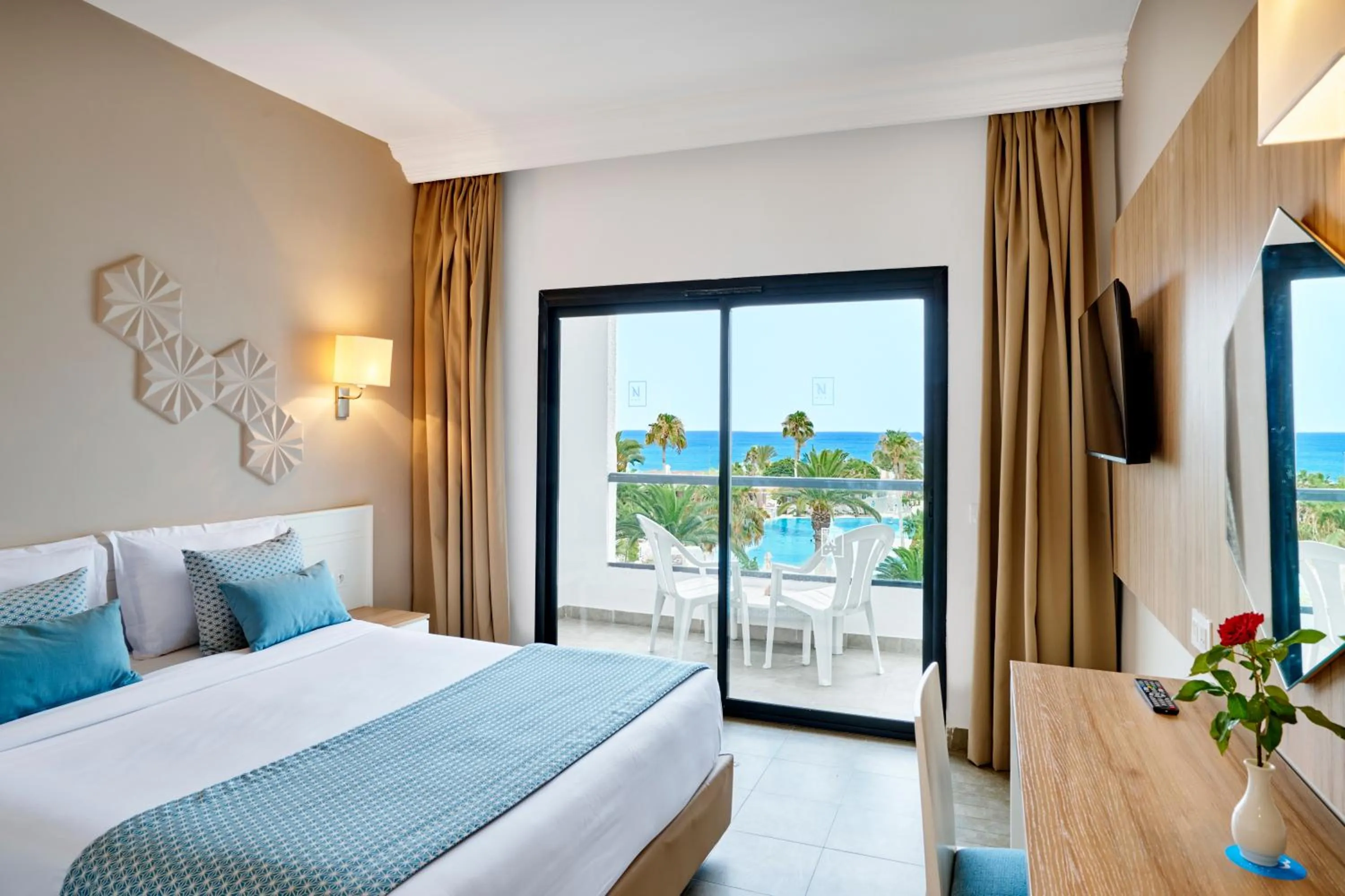 Bedroom, Bed in Nozha Beach Resort & Spa