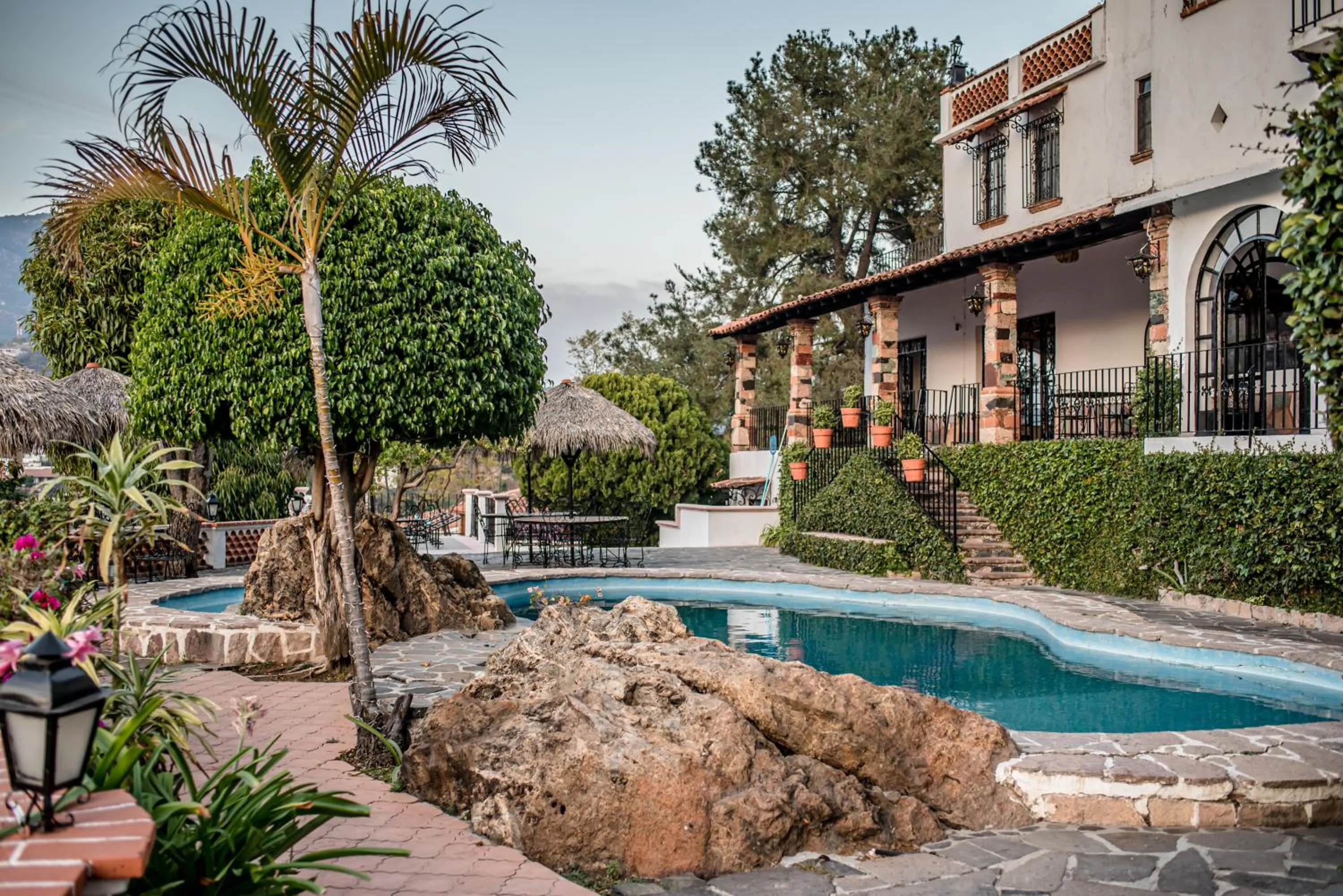 Swimming pool in Hotel Cielito Lindo, Taxco