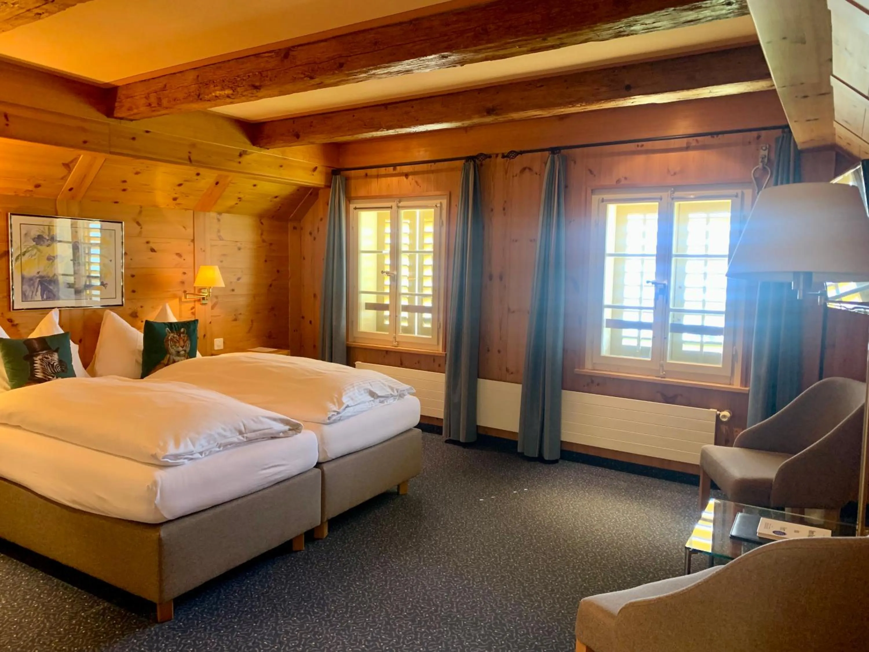 Bed in Hotel Friedheim Weggis