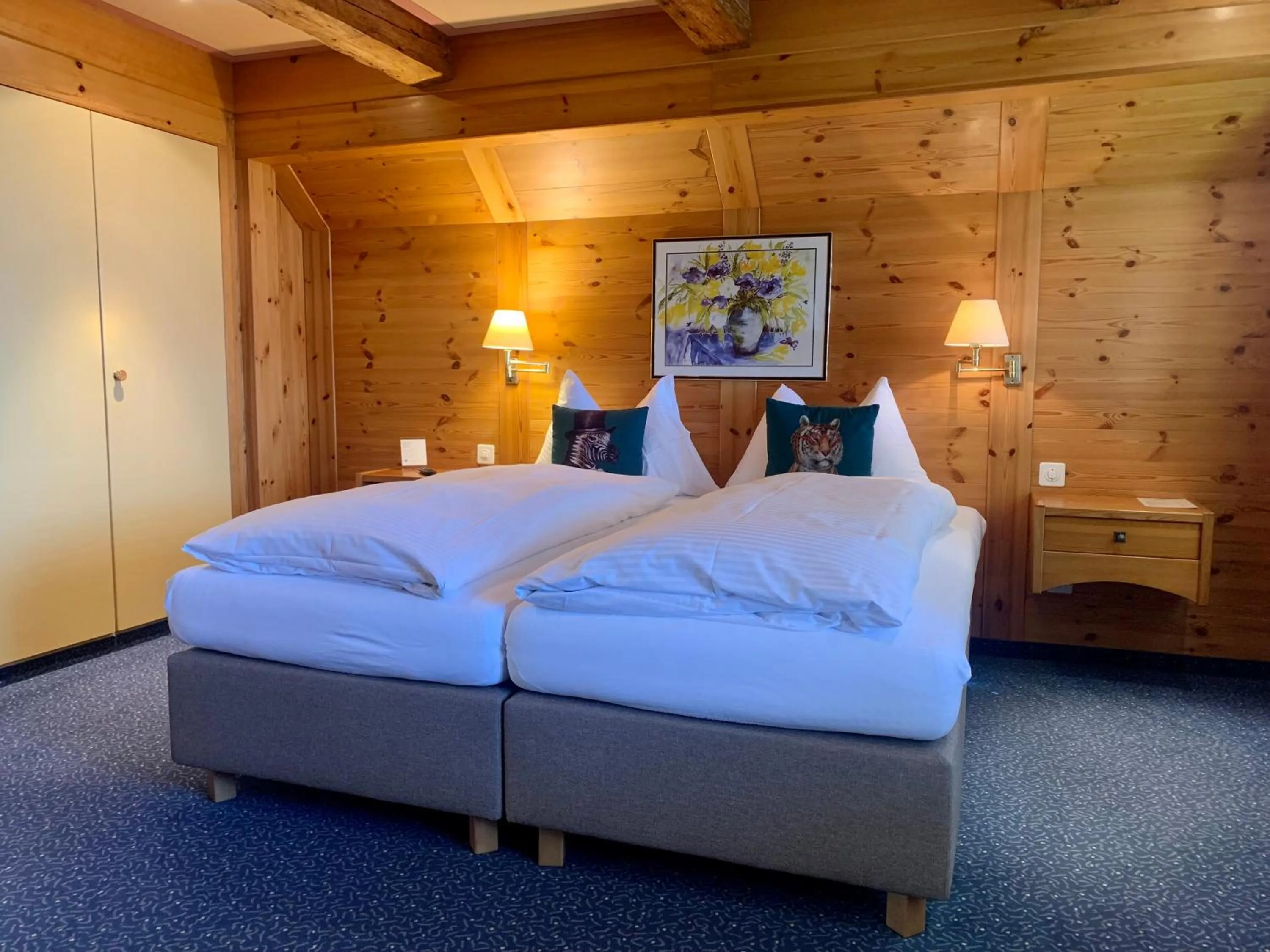 Bed in Hotel Friedheim Weggis