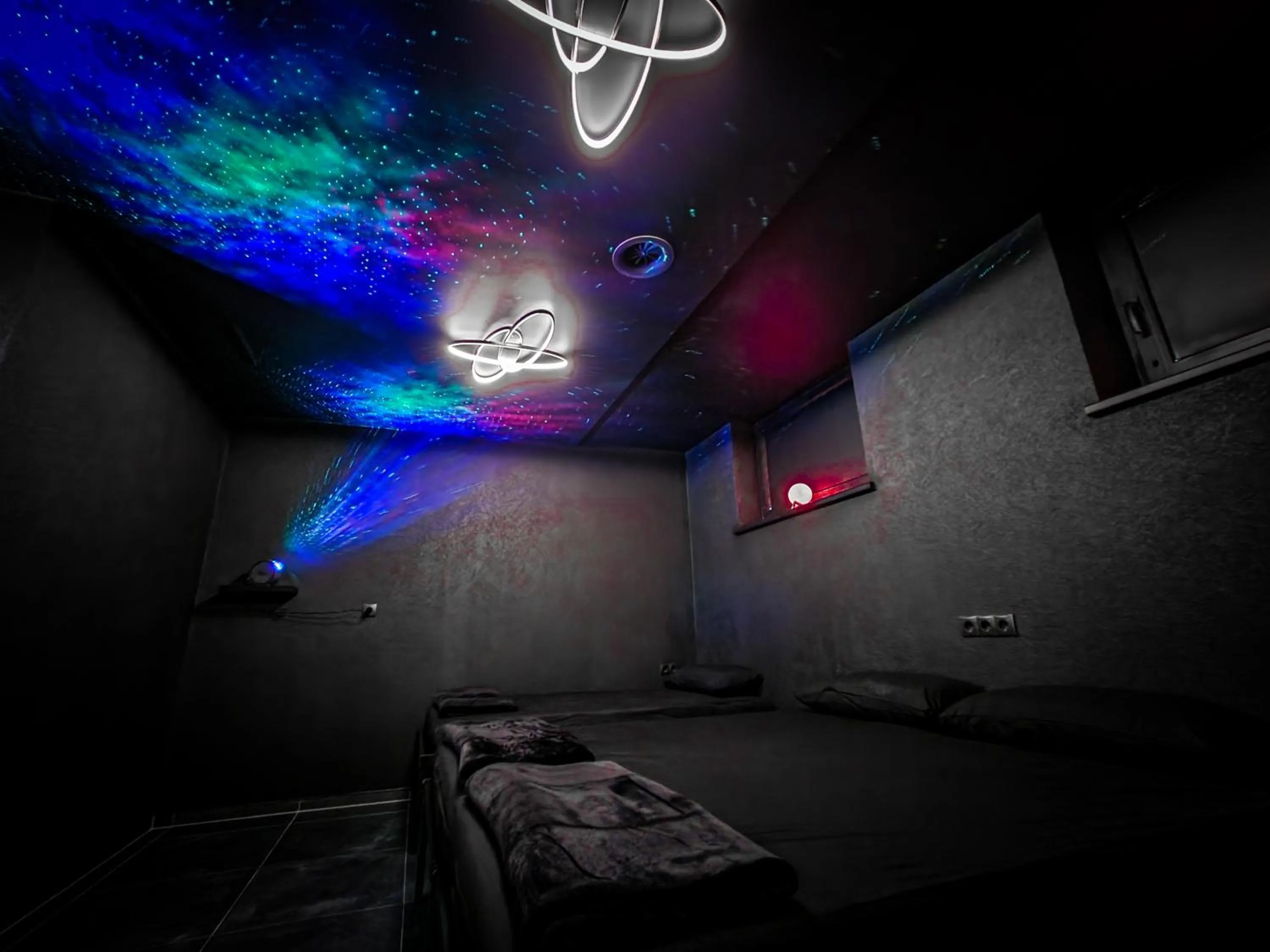 Sauna, Bed in Hotel Lärchenhof