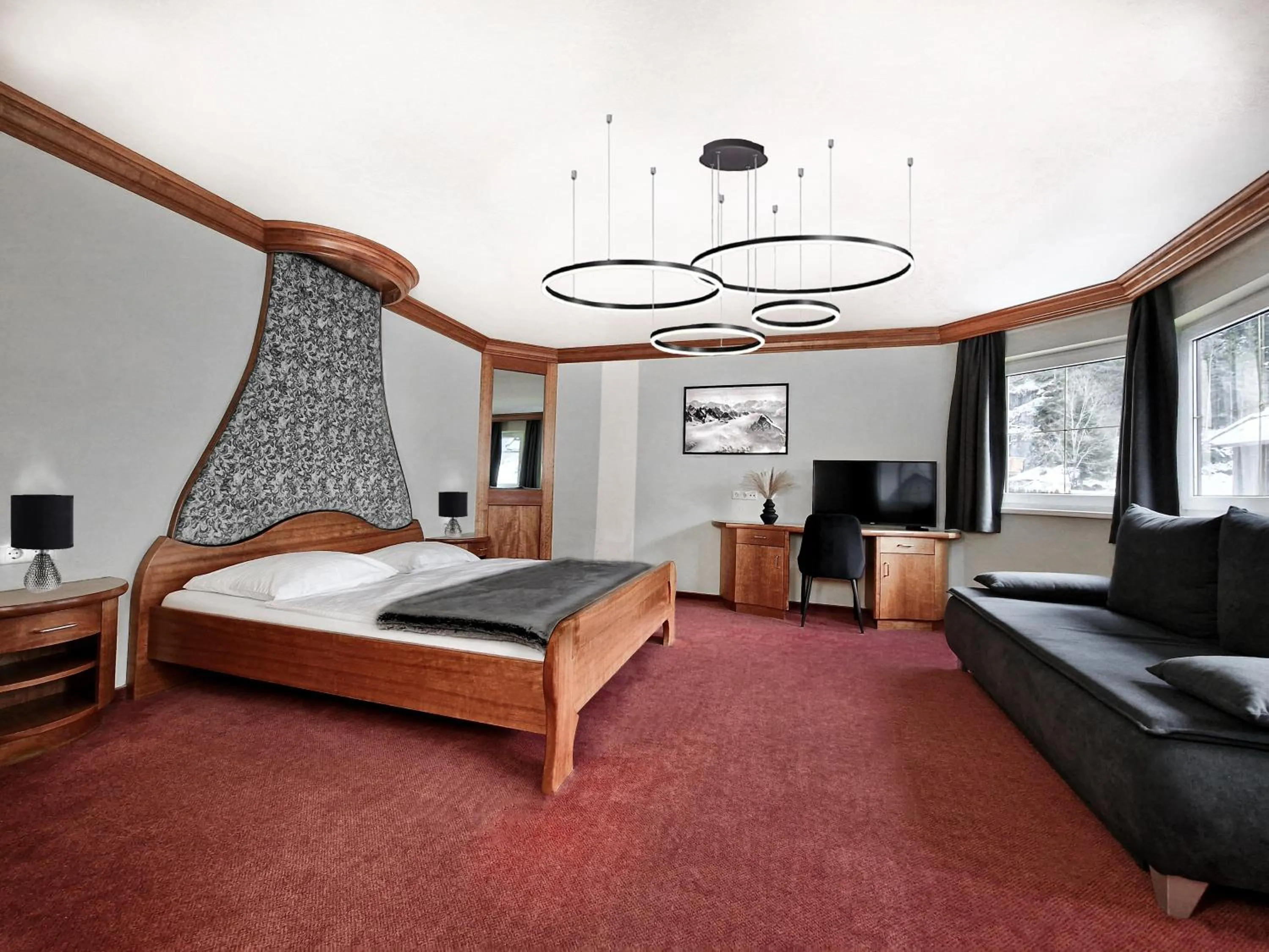 Photo of the whole room, Bed in Hotel Lärchenhof