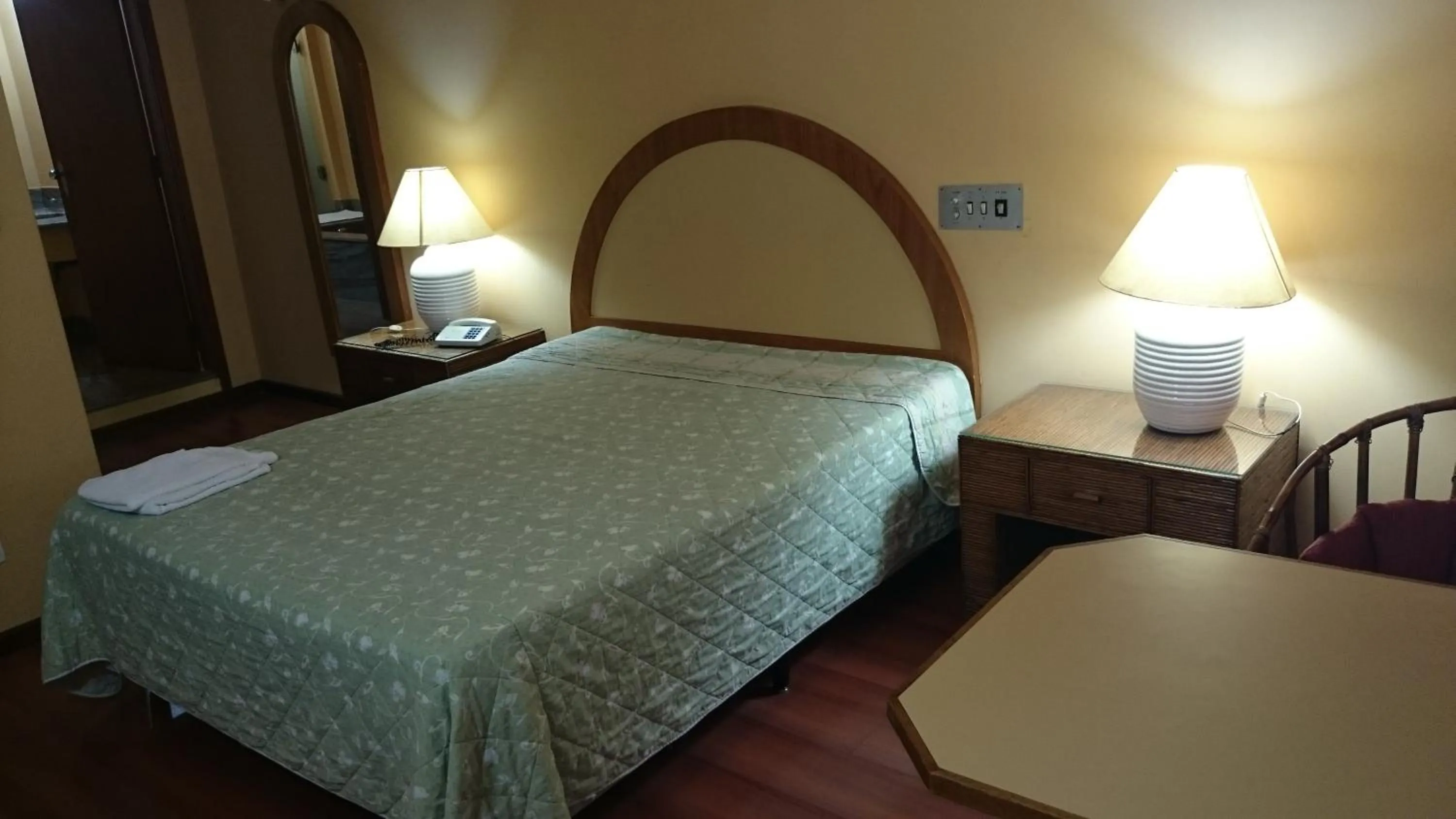 Bed in Brasao Palace Hotel