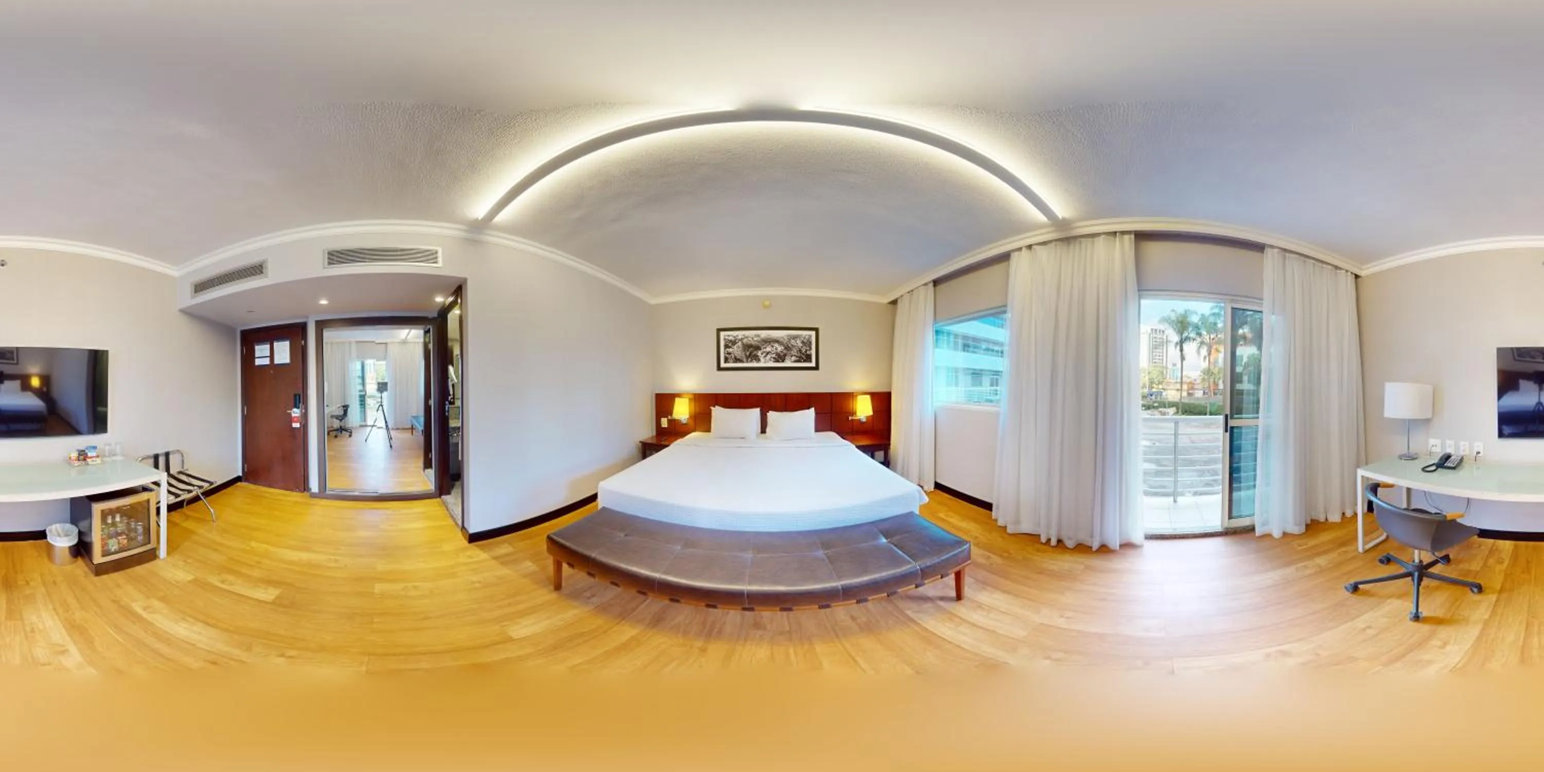 Photo of the whole room, Bed in Blue Tree Premium Verbo Divino - Nações Unidas